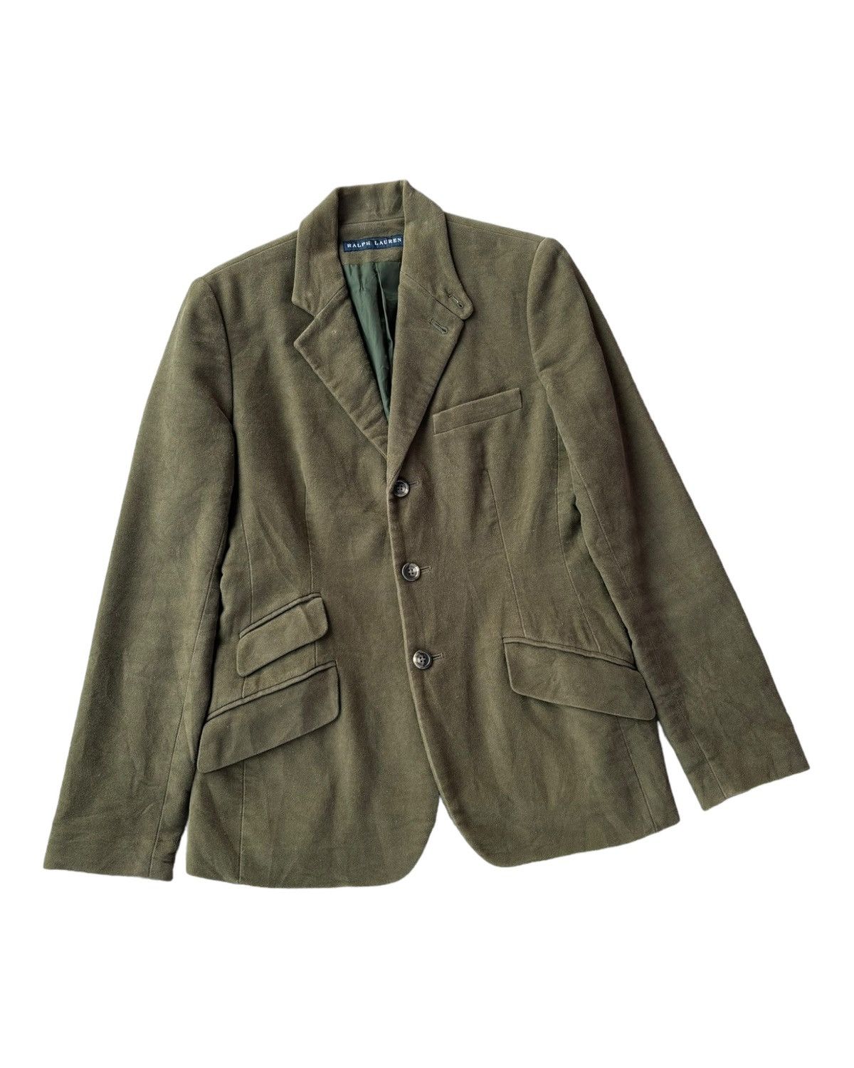 Polo Ralph Lauren RALPH LAUREN GREEN BLAZER COAT Size S / US 4 / IT 40 - 5 Thumbnail