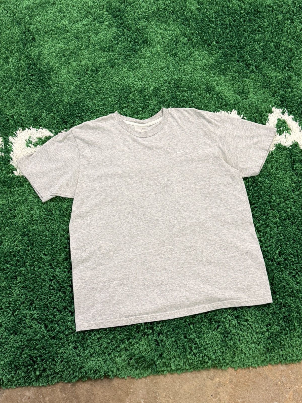 Nike × Vintage RARE Vintage Nike Silver Tag Embroidered Swoosh Logo Tee Size US L / EU 52-54 / 3 - 2 Thumbnail
