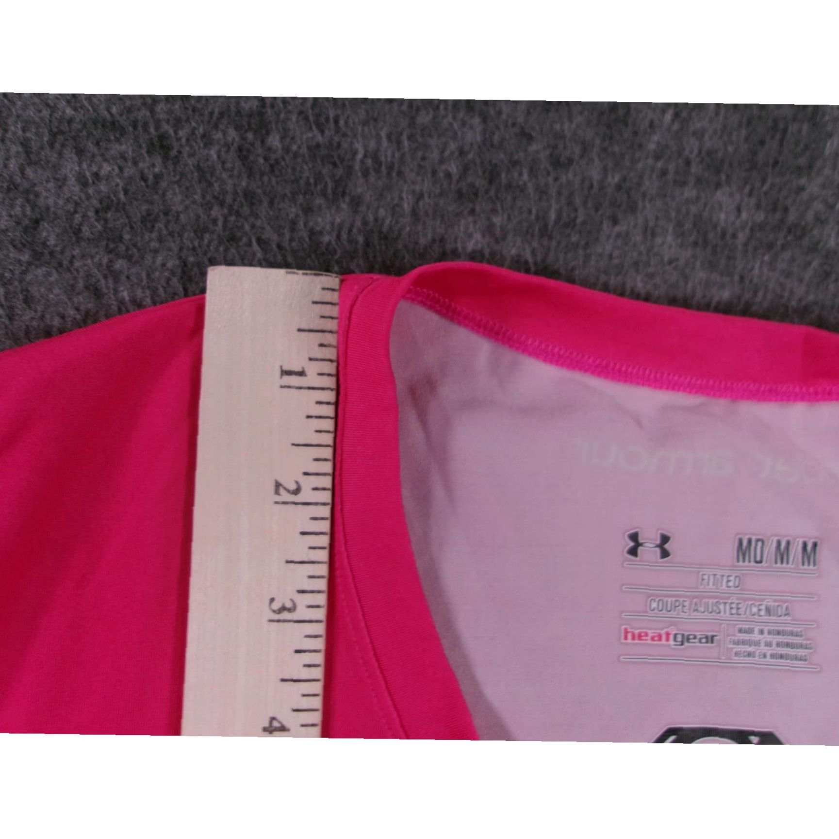 Under Armour VINTAGE Under Armour Women's T-Shirt Medium Pink Yellow Superman Graphic Crew Neck Short Sleeve Activewear Size M / US 6-8 / IT 42-44 - 5 Thumbnail