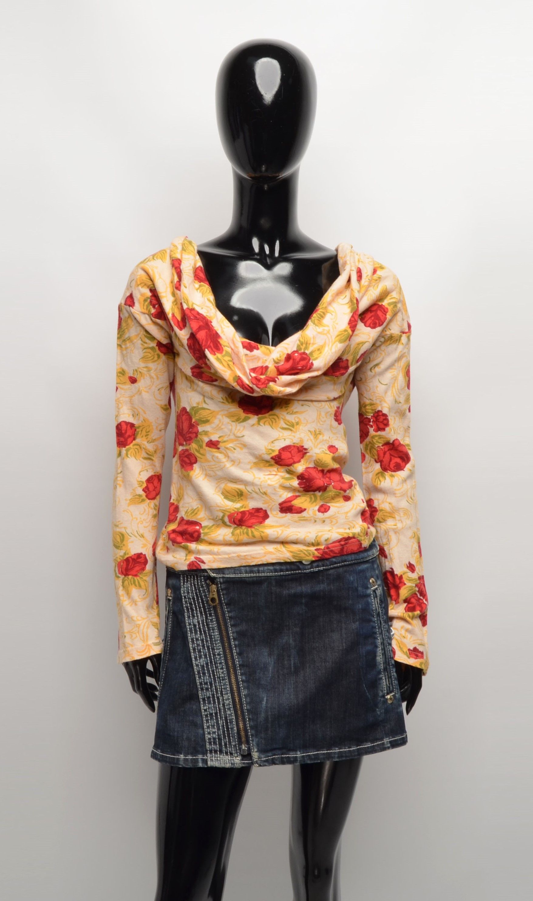 Diesel × Vintage Vintage Diesel Y2K Fairy Floral Cowl Neck Long Sleeve Top Size M / US 6-8 / IT 42-44 - 5 Thumbnail