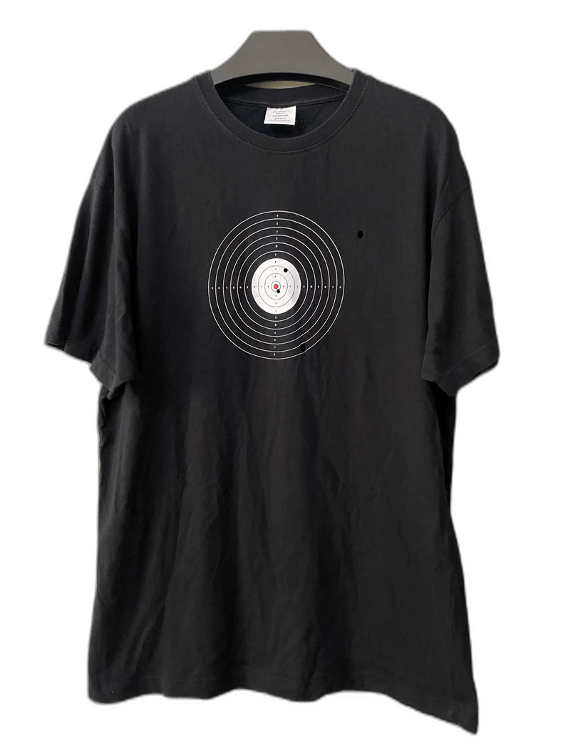 Vetements Short Sleeve T-Shirt with Bullet Holes