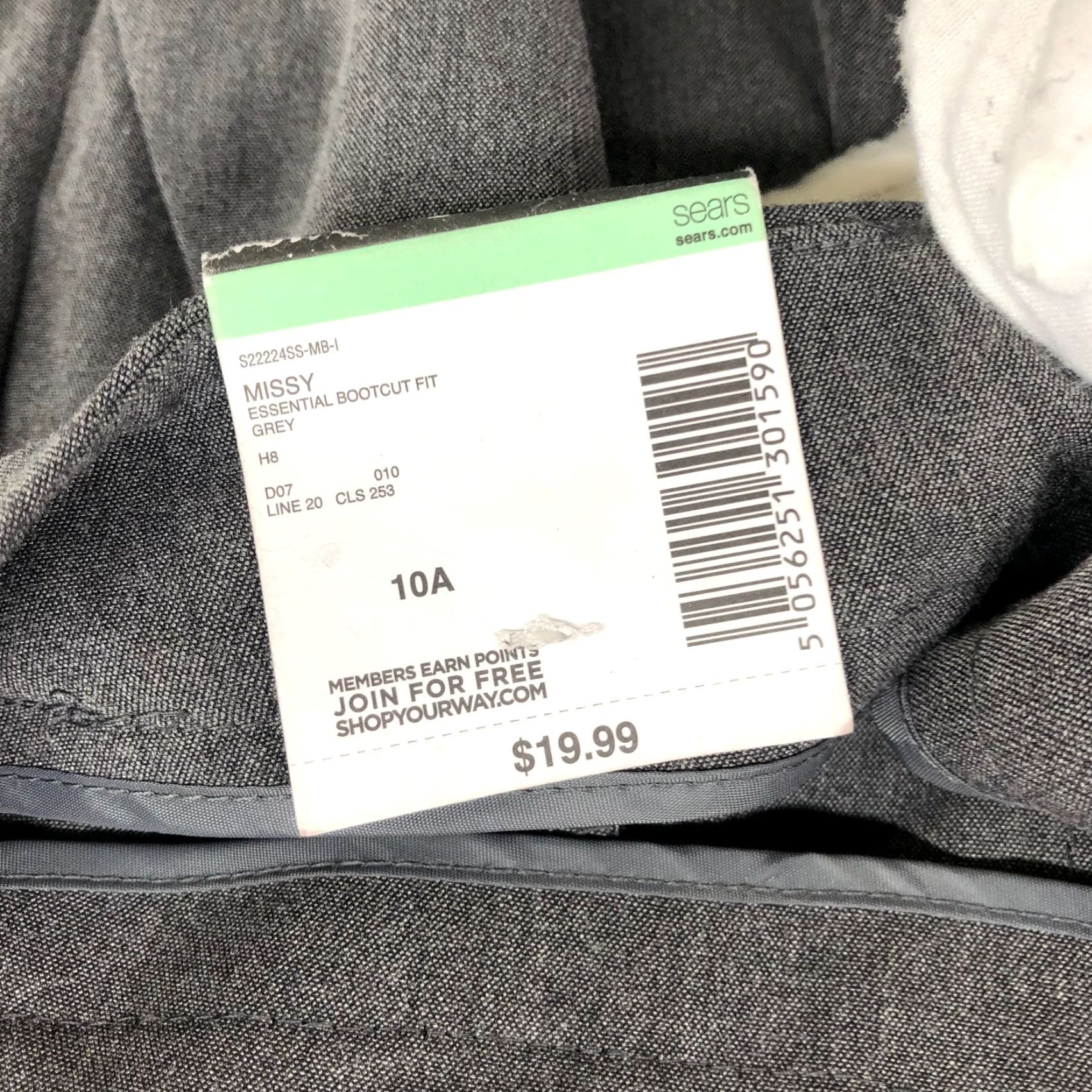 Sears Sears Dress Pants Gray High Rise Bootcut Womens 10 Polyester Blend Workwear Formal Clothing Pants Size 32" / US 10 / IT 46 - 6 Thumbnail