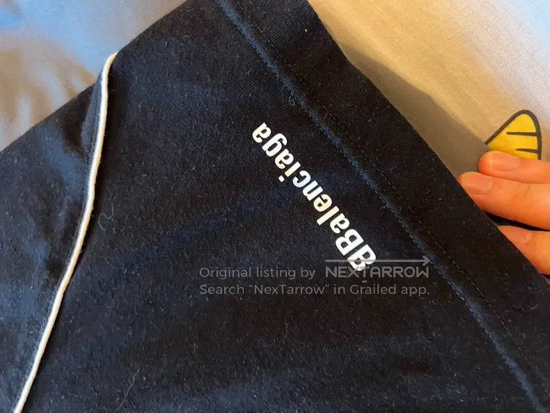 Balenciaga Balenciaga Logo letter print round neck casual short sleev Size US M / EU 48-50 / 2 - 8 Thumbnail