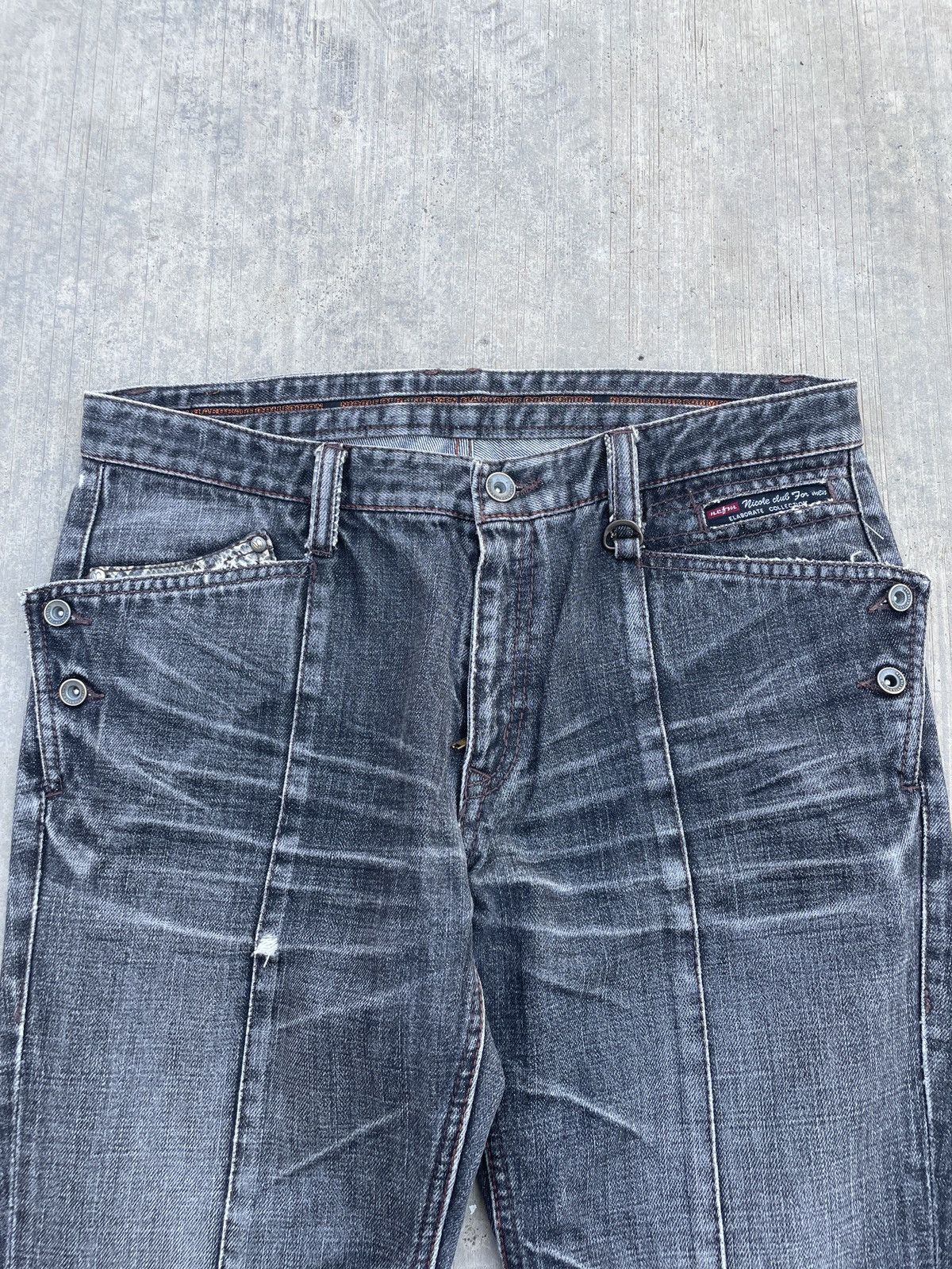 Obelisk 💥RARE💥2000s NICOLE CLUB FOR MEN PYTHON FLARE ARCHIVE PUNK Size US 31 - 3 Thumbnail