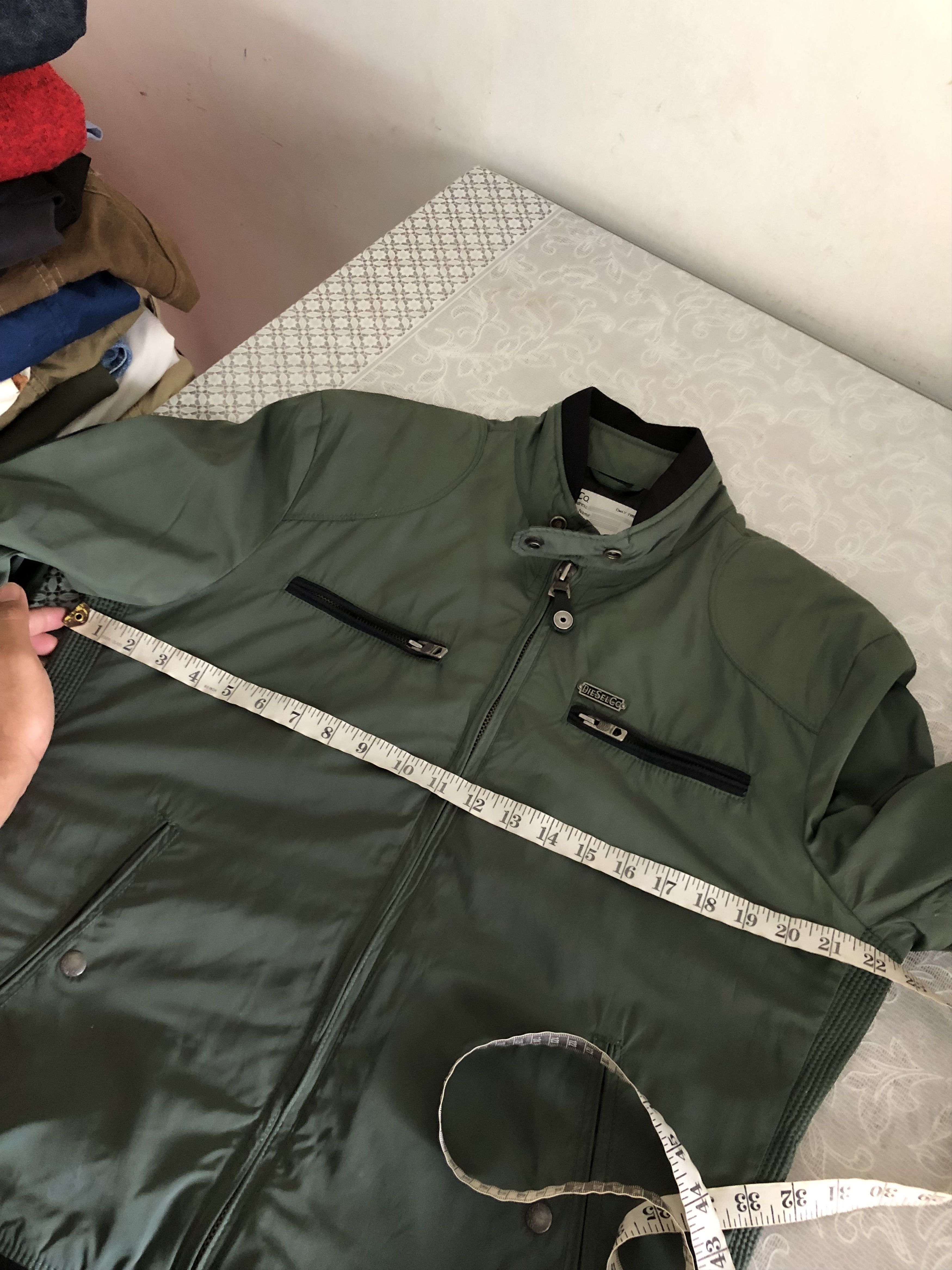 Diesel Nice❗️Diesel light Riding Jacket in Green Nylon Size US XL / EU 56 / 4 - 18 Thumbnail