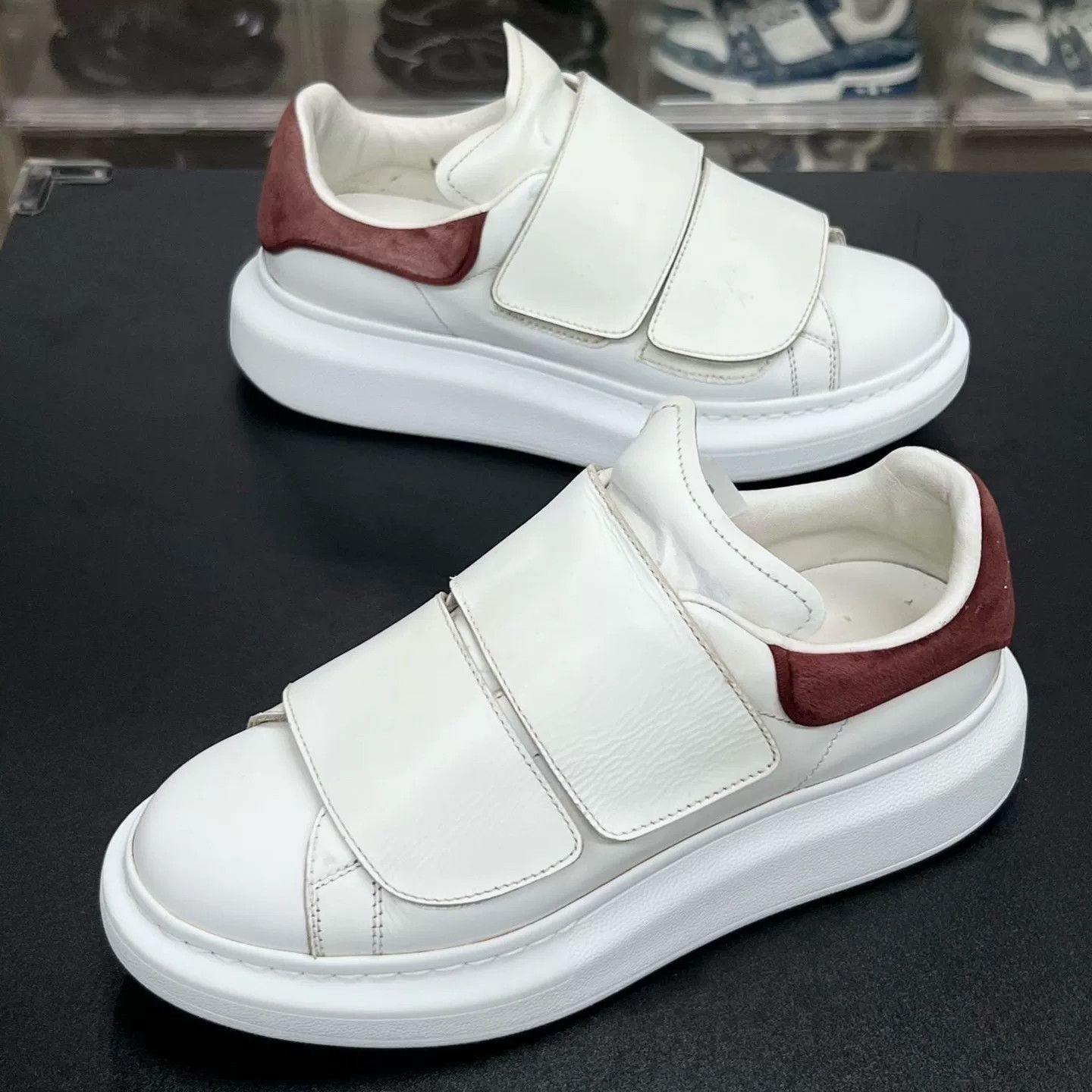 Alexander McQueen Alexander McQueen Red Velcro Designer Size US 5 / EU 37 - 1 Thumbnail