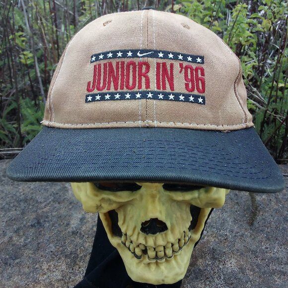 Nike × Vintage Vintage Nike Ken Griffey Junior In '96 Hat Cap Custom Tan Size ONE SIZE - 1 Thumbnail