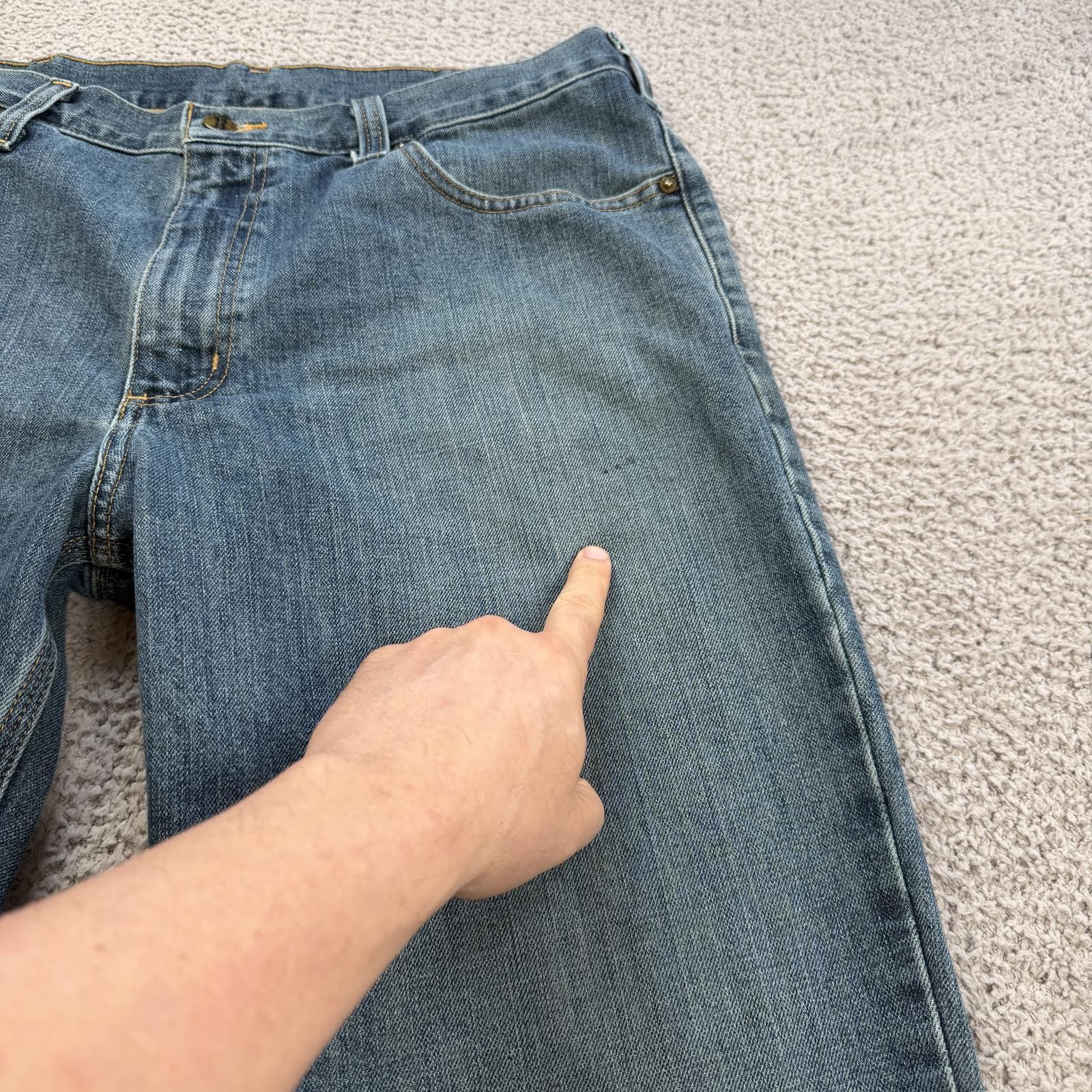 Carhartt Carhartt Light Wash Straight Leg Denim Jeans Mens 36x33 Work Size US 36 / EU 52 - 7 Thumbnail