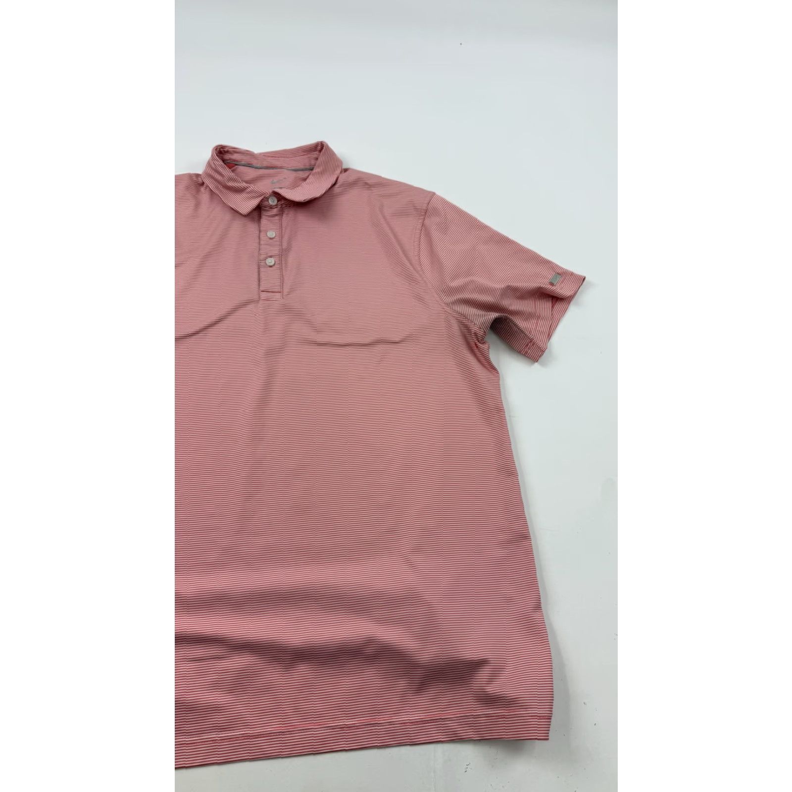 Nike Nike Polo Shirt Mens Large Orange Stripe Dri-Fit Golf Performance Stretch Top Size US L / EU 52-54 / 3 - 3 Thumbnail