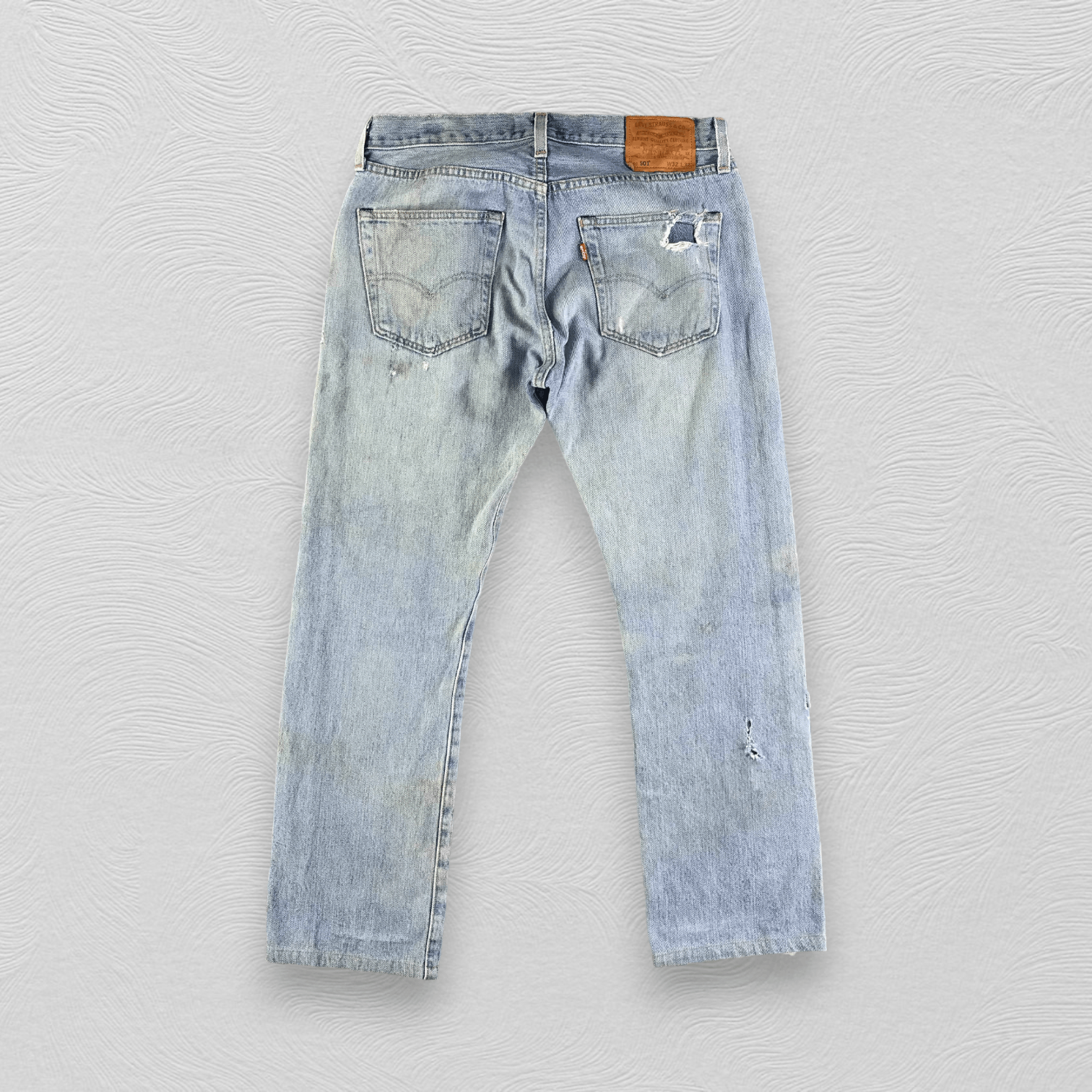 Levi's Vintage Levis 501 Jeans Distressed Denim KJ2296 Size US 32 / EU 48 - 2 Thumbnail