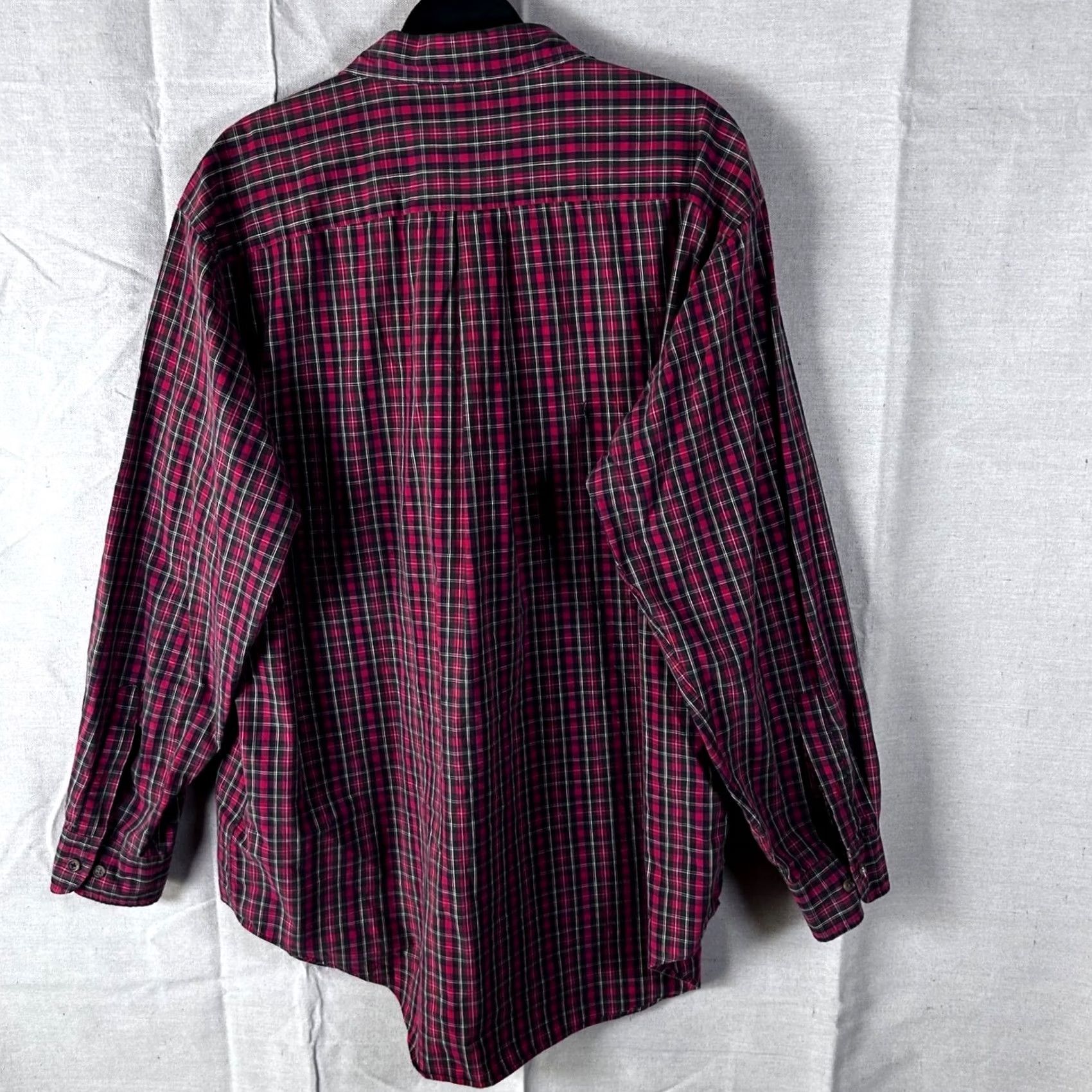 Brooks Brothers Brooks Brothers Sport Shirt Mens XL Red Plaid Button-Down Long Sleeve Polo Size US XL / EU 56 / 4 - 5 Thumbnail