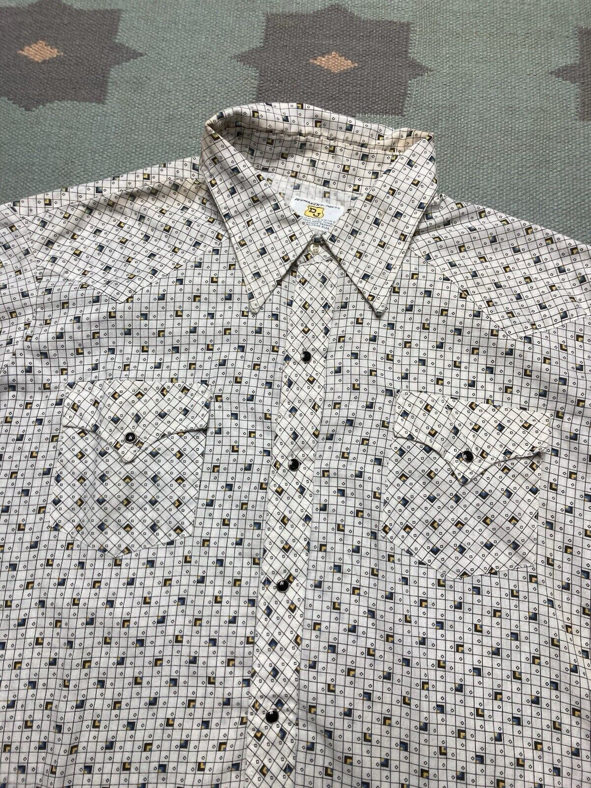 Vintage 70s Pearl snap shirt Dickson Jenkins western long tails XL Size US XL / EU 56 / 4 - 4 Thumbnail