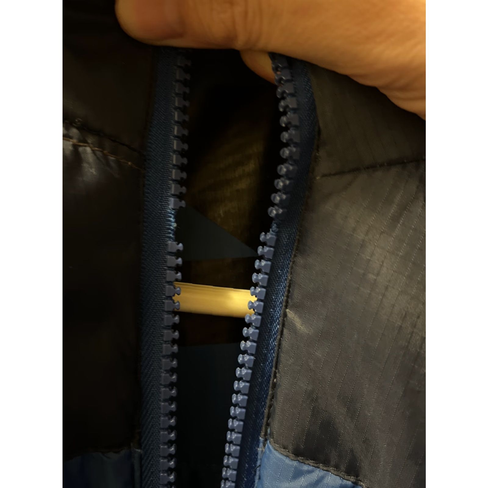 Starter VINTAGE Starter Retro Puffer Jacket Mens Large 42-44 Blue Down Feather Full Zip Pockets Winter Size US L / EU 52-54 / 3 - 7 Thumbnail