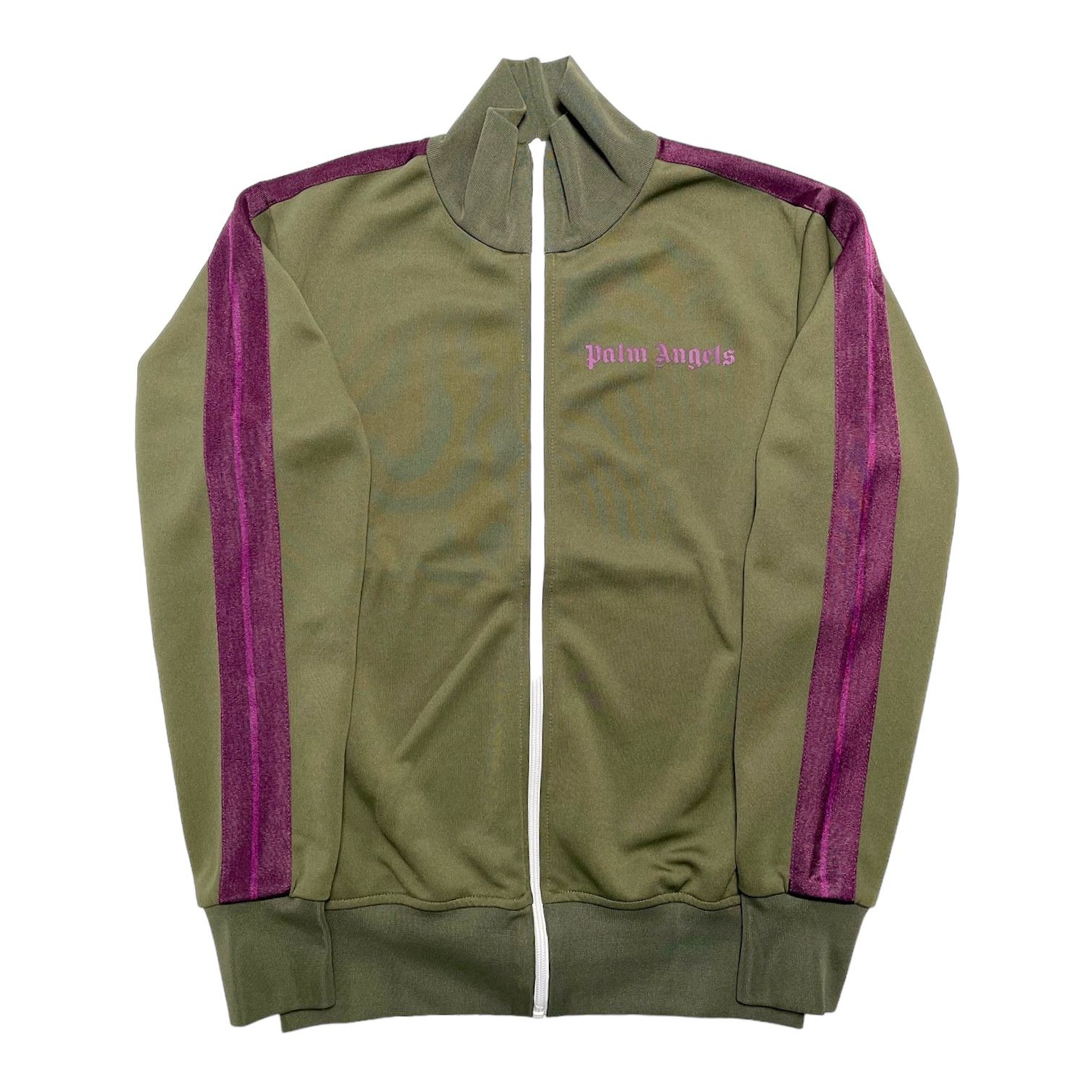 image of Palm Angels Classic Logo Track Jacket Green Purple, Men's (Size Small)