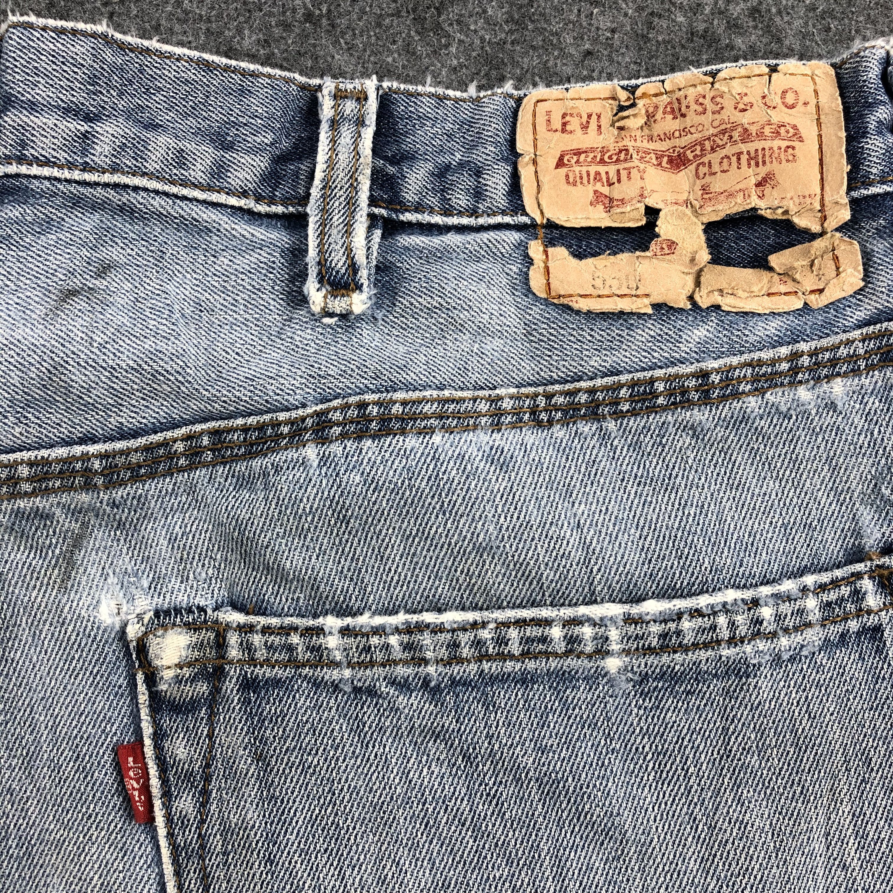 Levi's × Vintage Vintage Distress Levis 550 Carpenter Jeans-JM1146 Size US 38 / EU 54 - 7 Thumbnail
