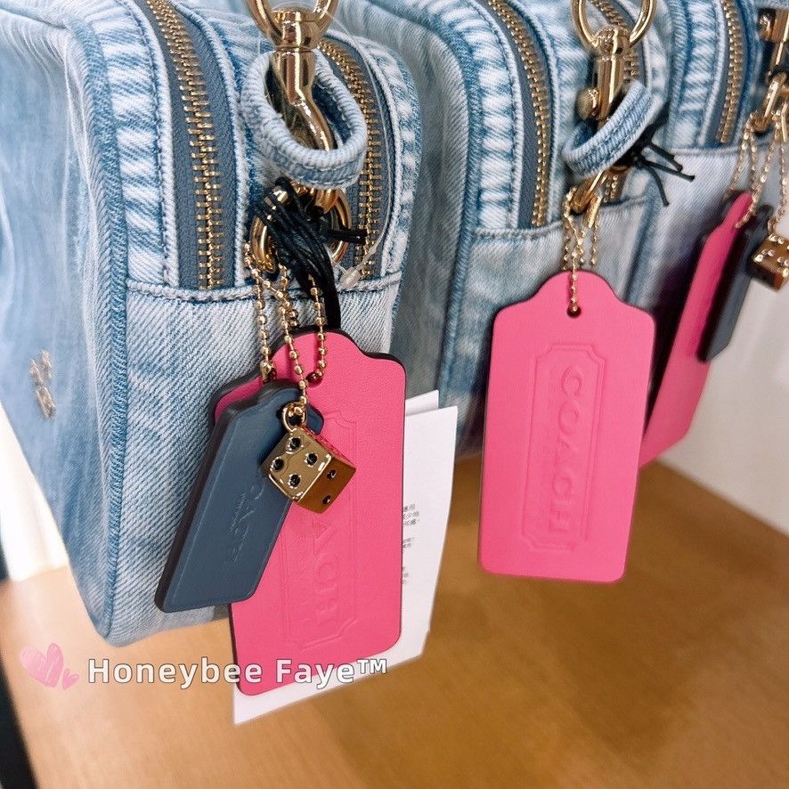 Coach Carey Crossbody Bag In Loved Denim With Charms CEK67 Size ONE SIZE - 2 Thumbnail