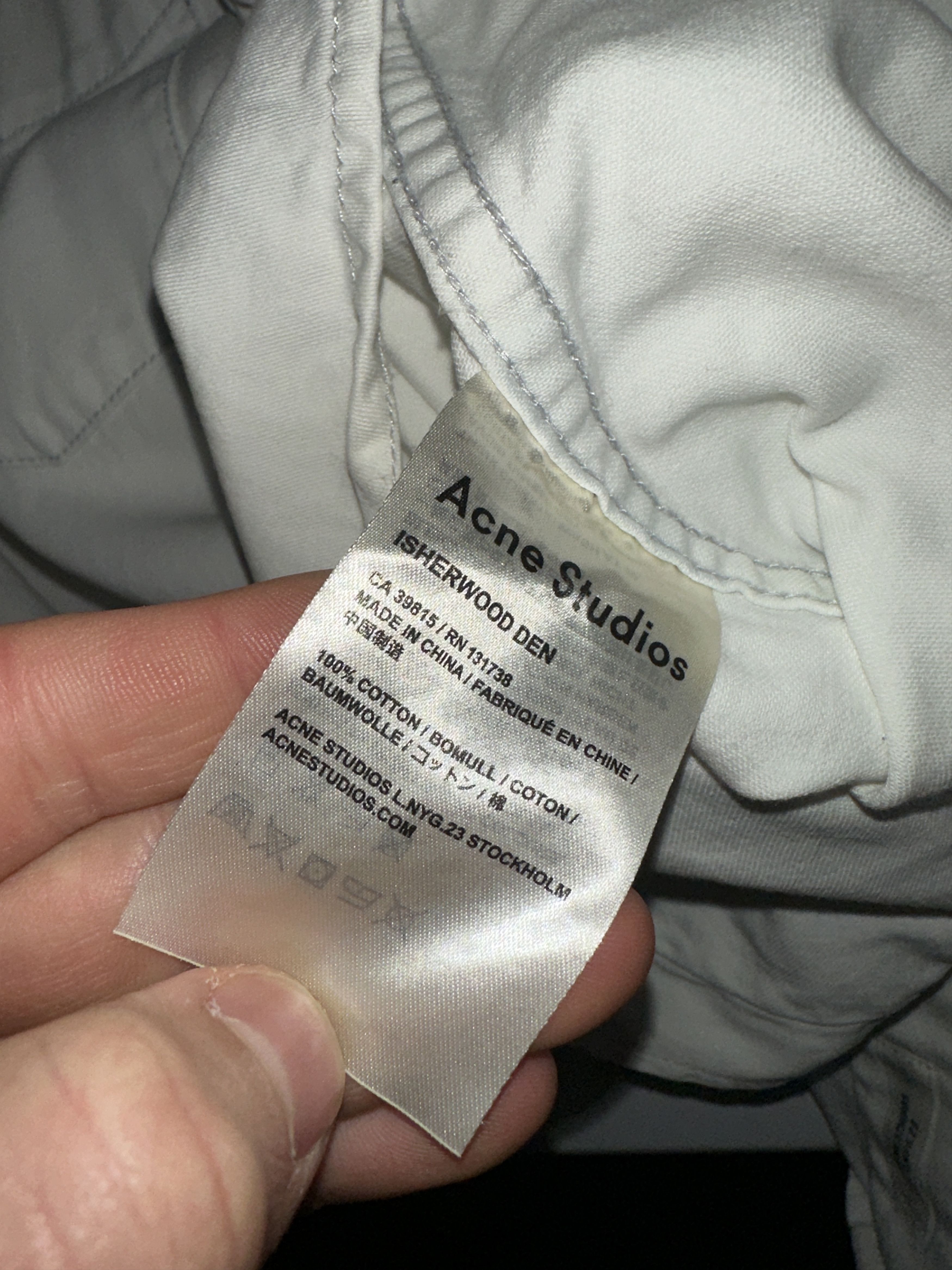 Acne Studios Acne Studios Isherwood Classic Fit Cotton Shirt Size 48 Size US M / EU 48-50 / 2 - 9 Thumbnail