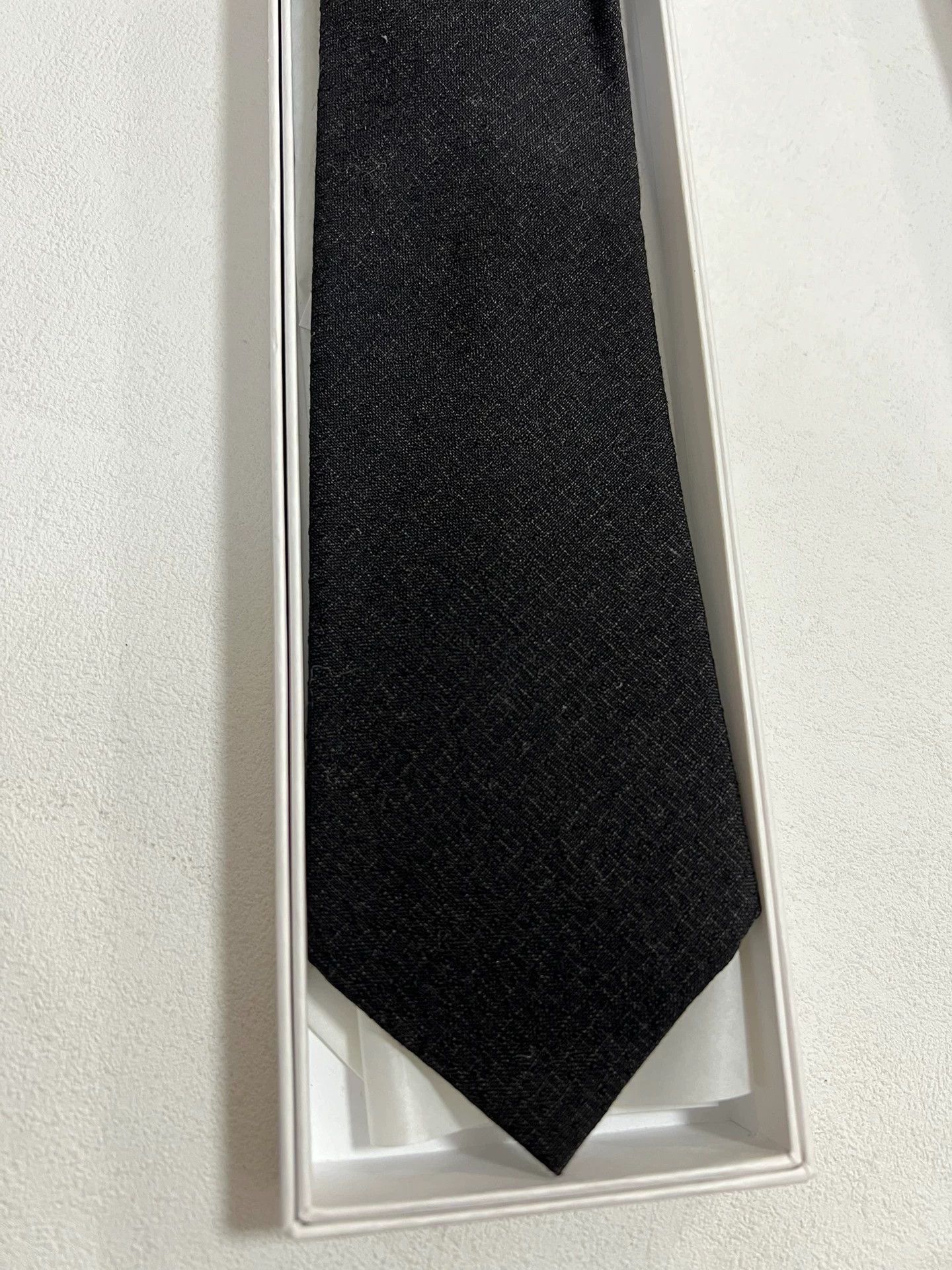 Vintage VISVIM 24SS Necktie Navy Wool/Linen/Silk Irr Cross Size ONE SIZE - 6 Thumbnail