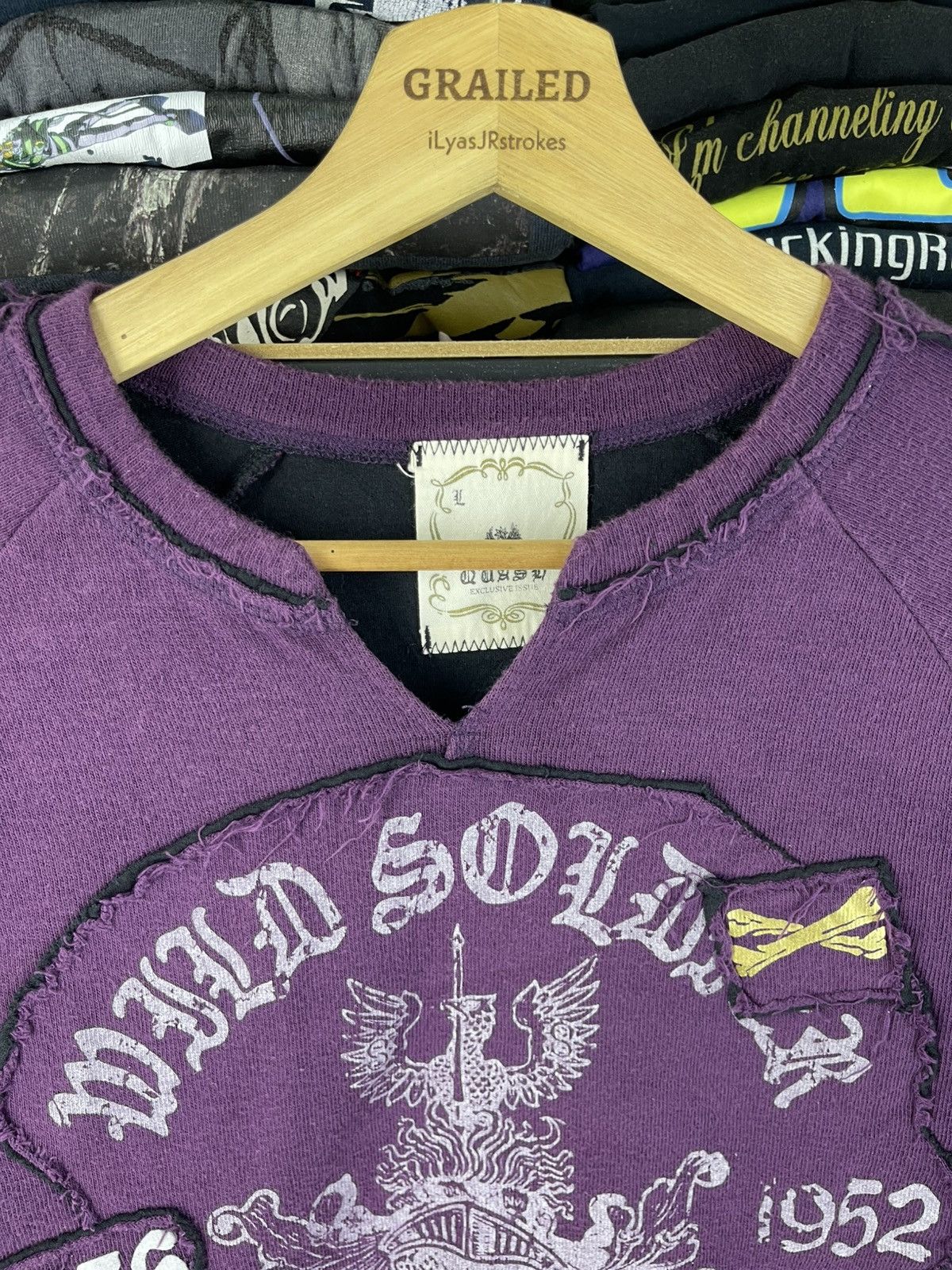 Japanese Brand Vintage Quash Wild Soldiers Punk Design Sweatshirt Size US L / EU 52-54 / 3 - 16 Thumbnail