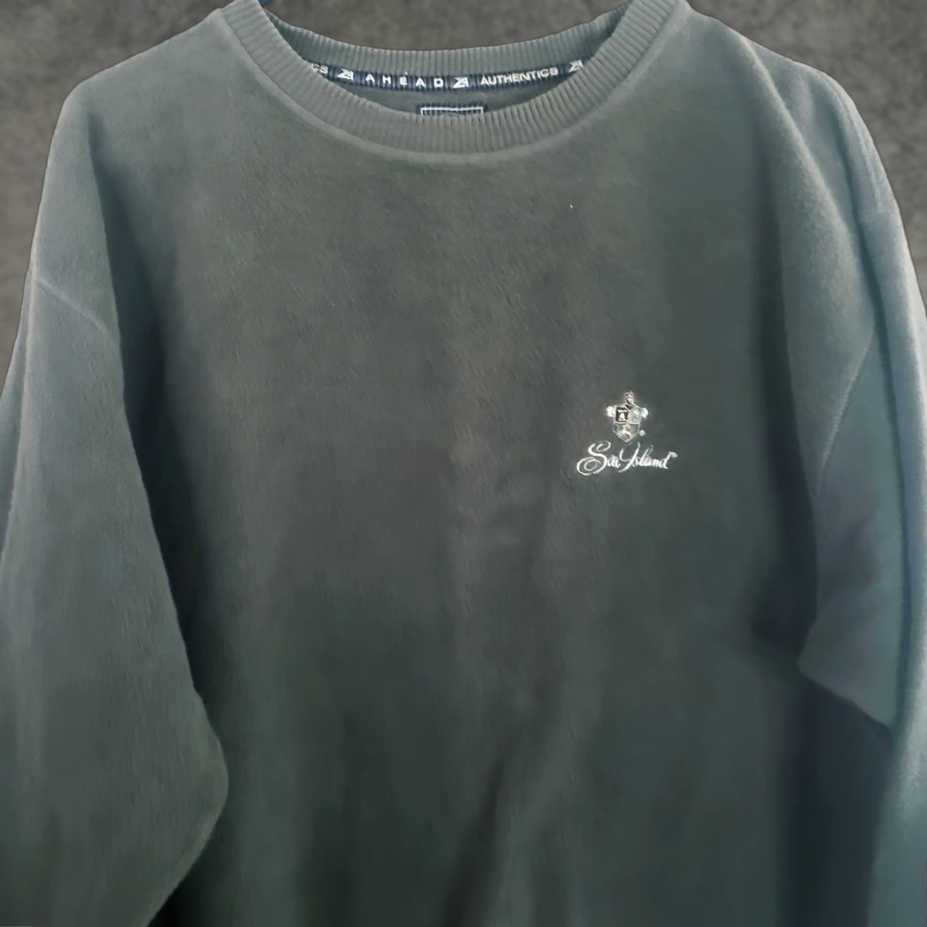 Vintage VINTAGE Sea Island Golf Sweatshirt Mens S Green Crewneck Moleskin Cotton Script Logo Size US S / EU 44-46 / 1 - 1 Thumbnail
