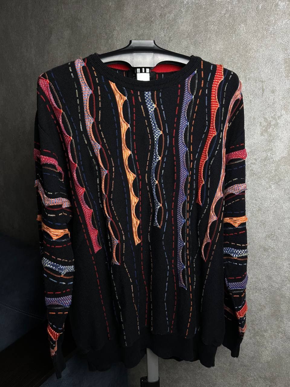 Other Montechiaro Italy Knit Sweater Coogi Style Y2K Size US L / EU 52-54 / 3 - 1 Thumbnail