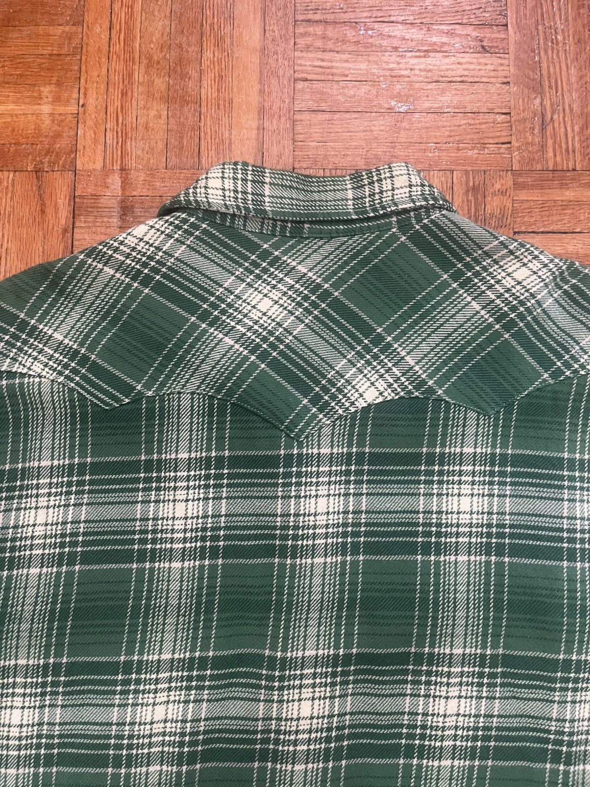 WYTHE Pearlsnap Flannel Size US XXL / EU 58 / 5 - 4 Thumbnail