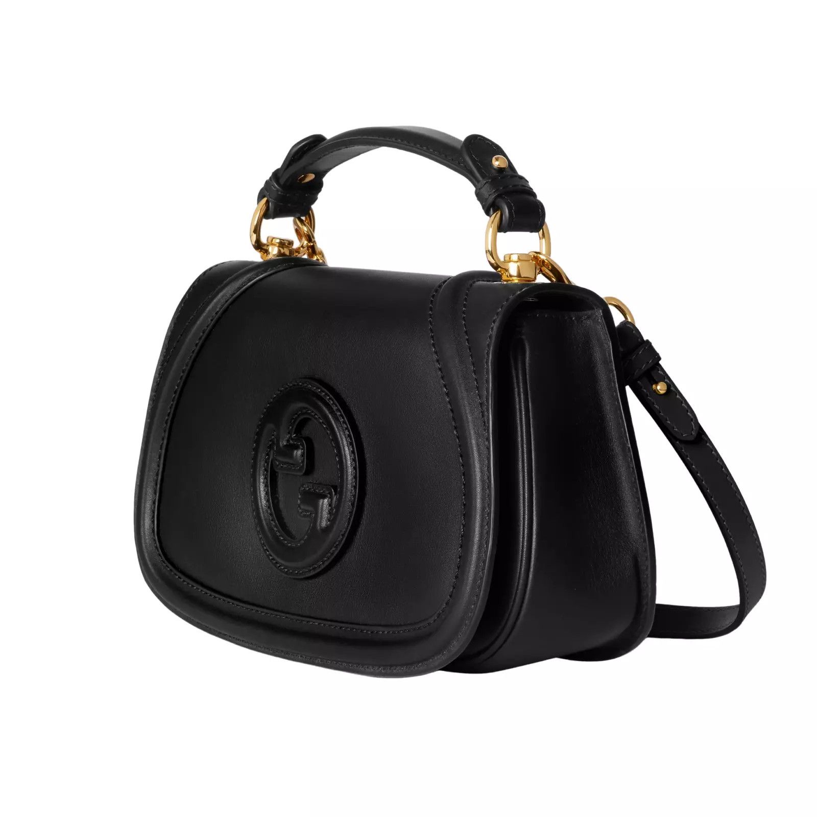 Gucci GUCCI Blondie Medium Black Leather Top Handle New Size ONE SIZE - 2 Thumbnail