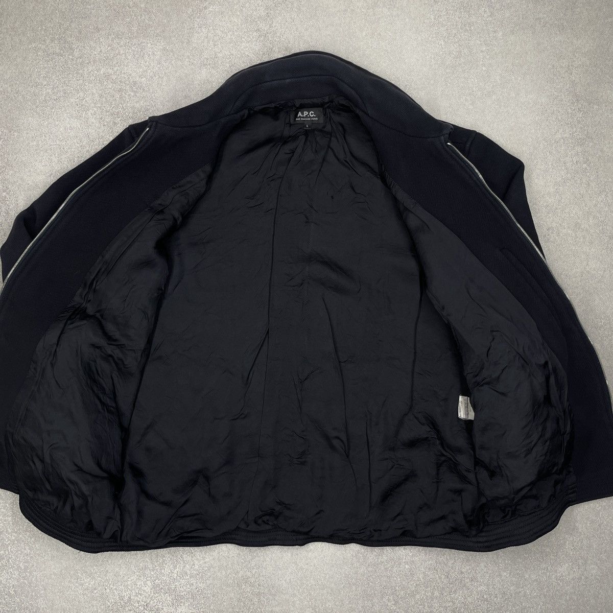A.P.C. Mens A.P.C. Rue Madame Paris Bomber Jacket Navy Size L Size US L / EU 52-54 / 3 - 9 Thumbnail