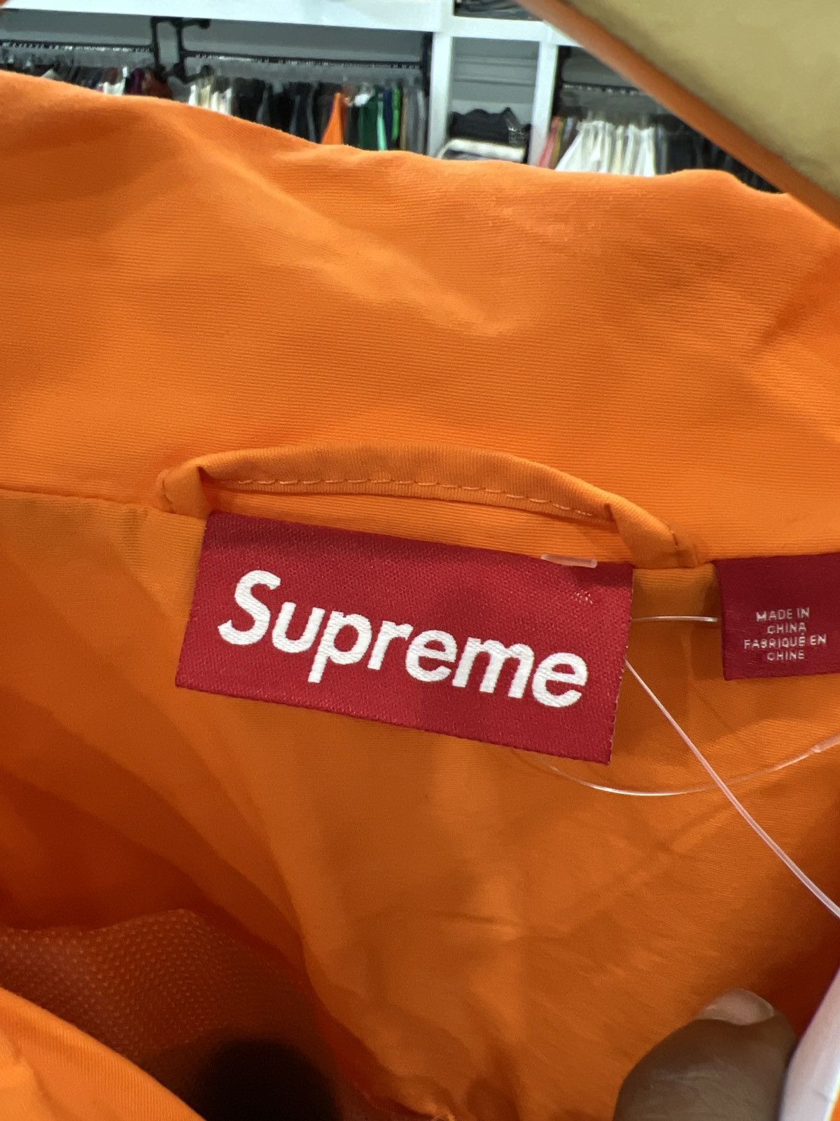 Supreme Supreme Curve Track Jacket Grey/Orange/Navy Size US XL / EU 56 / 4 - 4 Thumbnail