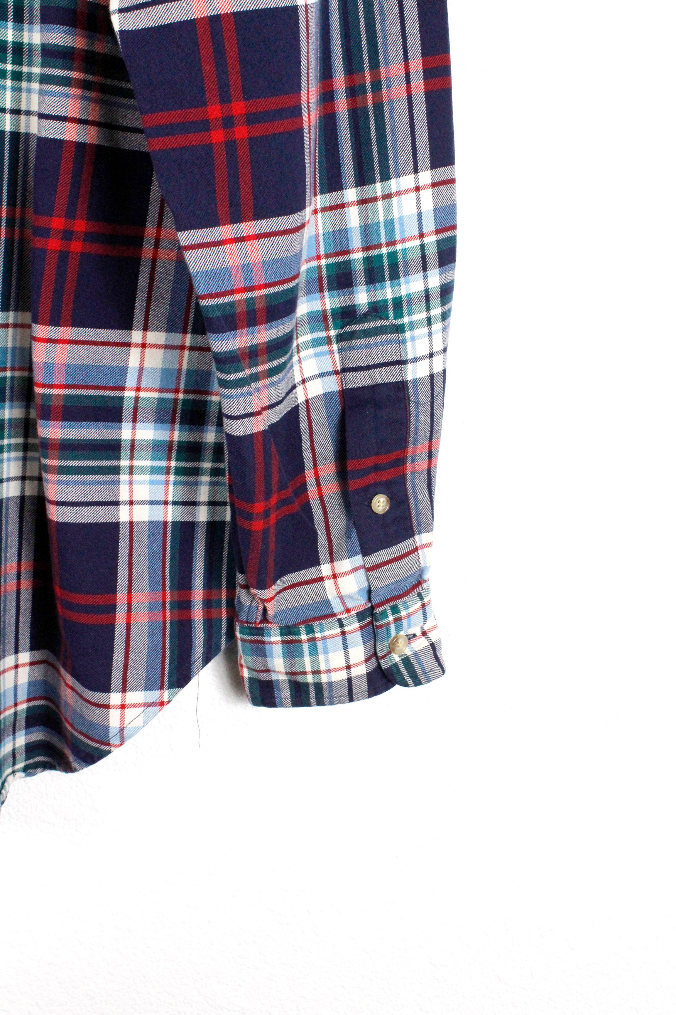 Polo Ralph Lauren Polo Ralph Lauren Pony Logo Flannel Oxford Shirt Size US L / EU 52-54 / 3 - 3 Thumbnail