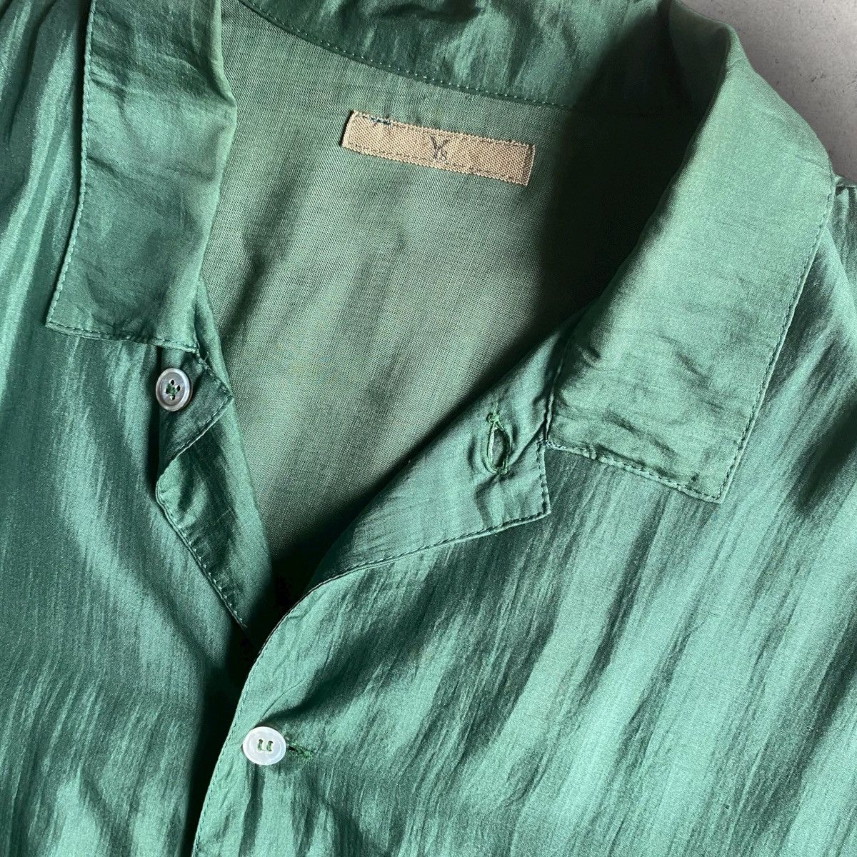 Yohji Yamamoto Vintage Y’s For Men Logo Oversize Rayon Shirt Size US M / EU 48-50 / 2 - 2 Thumbnail