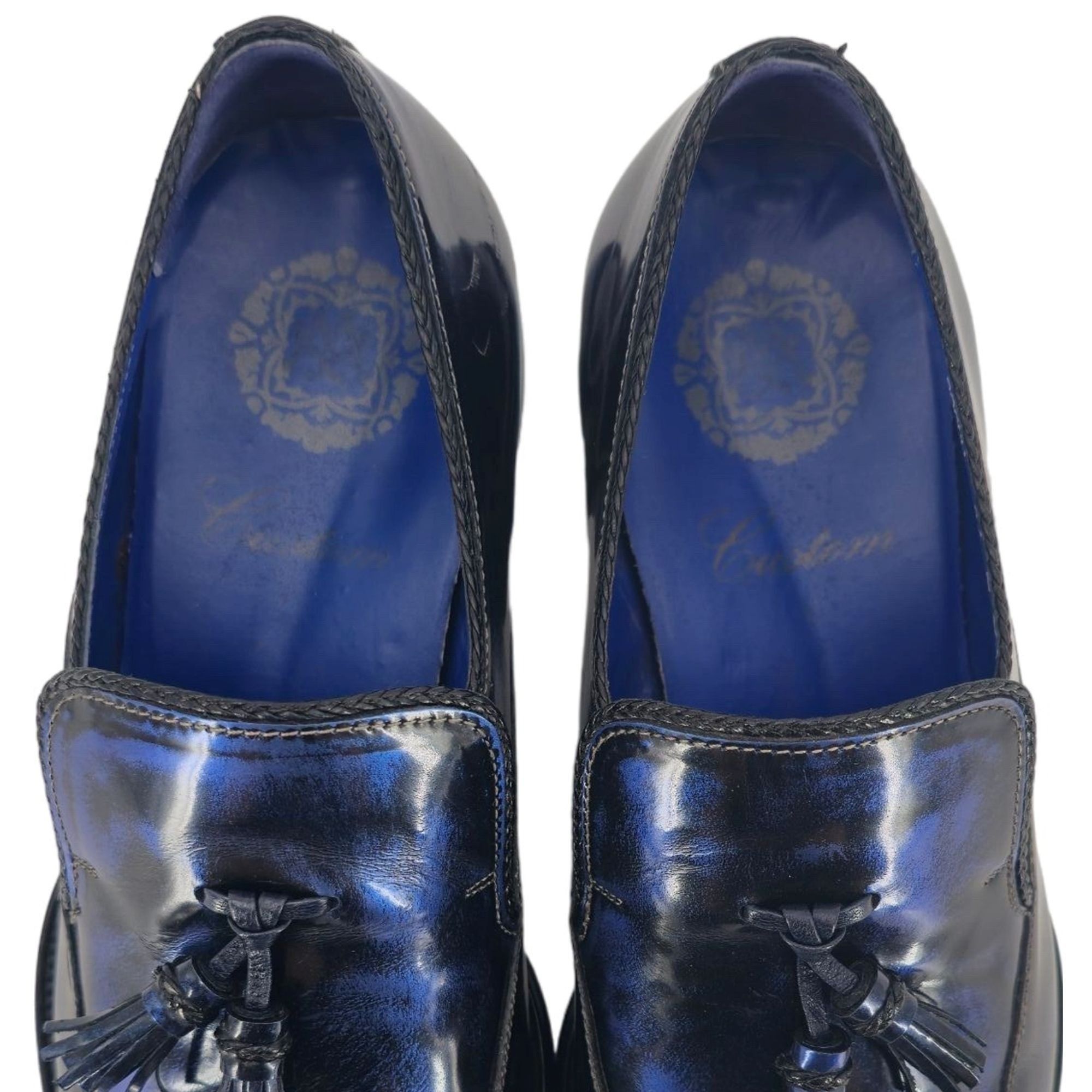 Mezlan Mezlan Custom Marbleized Blue Leather Dress Shoe 8.5 Wingtip Size US 8.5 / EU 41-42 - 7 Thumbnail
