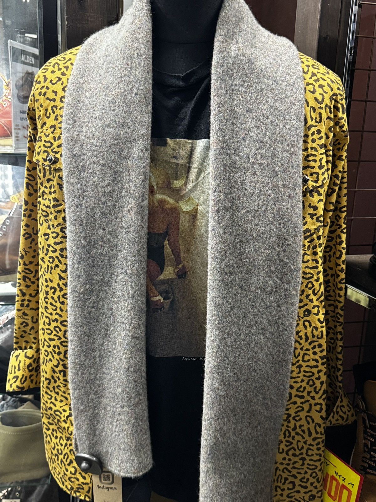 Japanese Brand × Jun Takahashi × Undercover UNDERCOVER Jun Takahashi Heathered Knit Scarf Size ONE SIZE - 3 Thumbnail