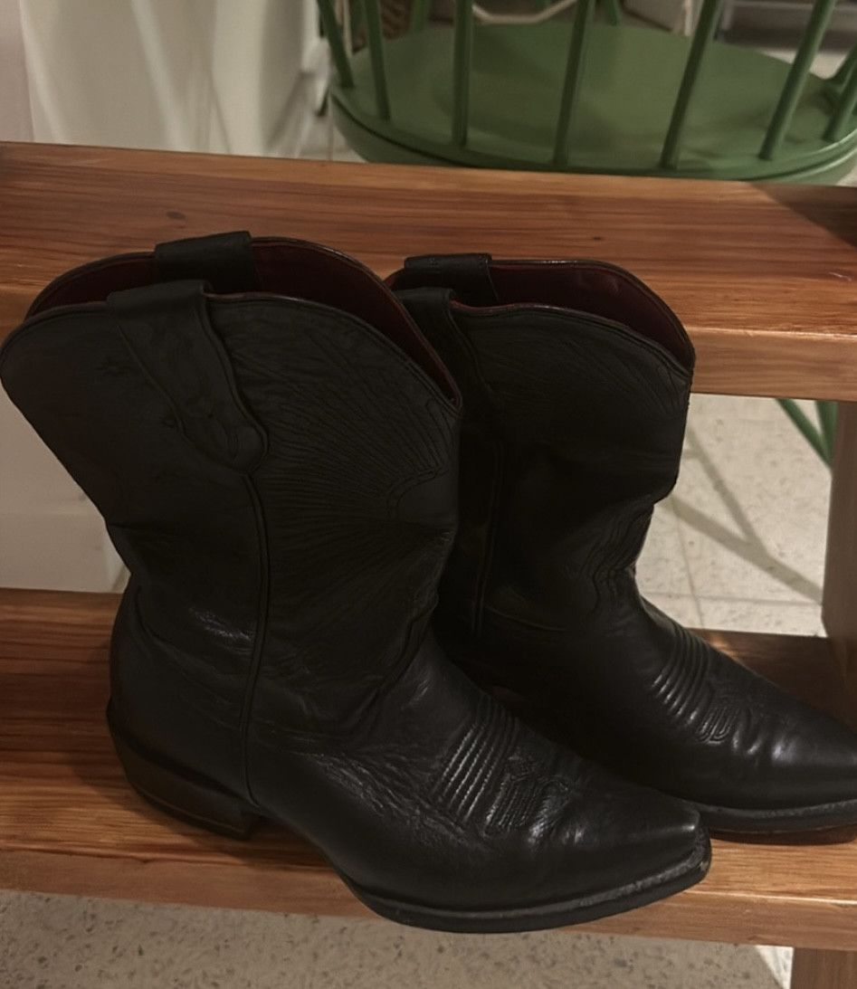 Other Chisos No. 3 Black Cowboy Boots – Size 8.5 Size US 8.5 / IT 38.5 - 3 Thumbnail