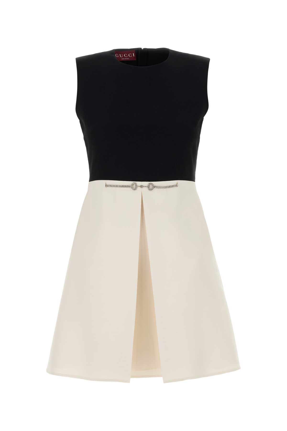 Gucci Two-Tone Cady Dress Size M / US 6-8 / IT 42-44 - 1 Thumbnail