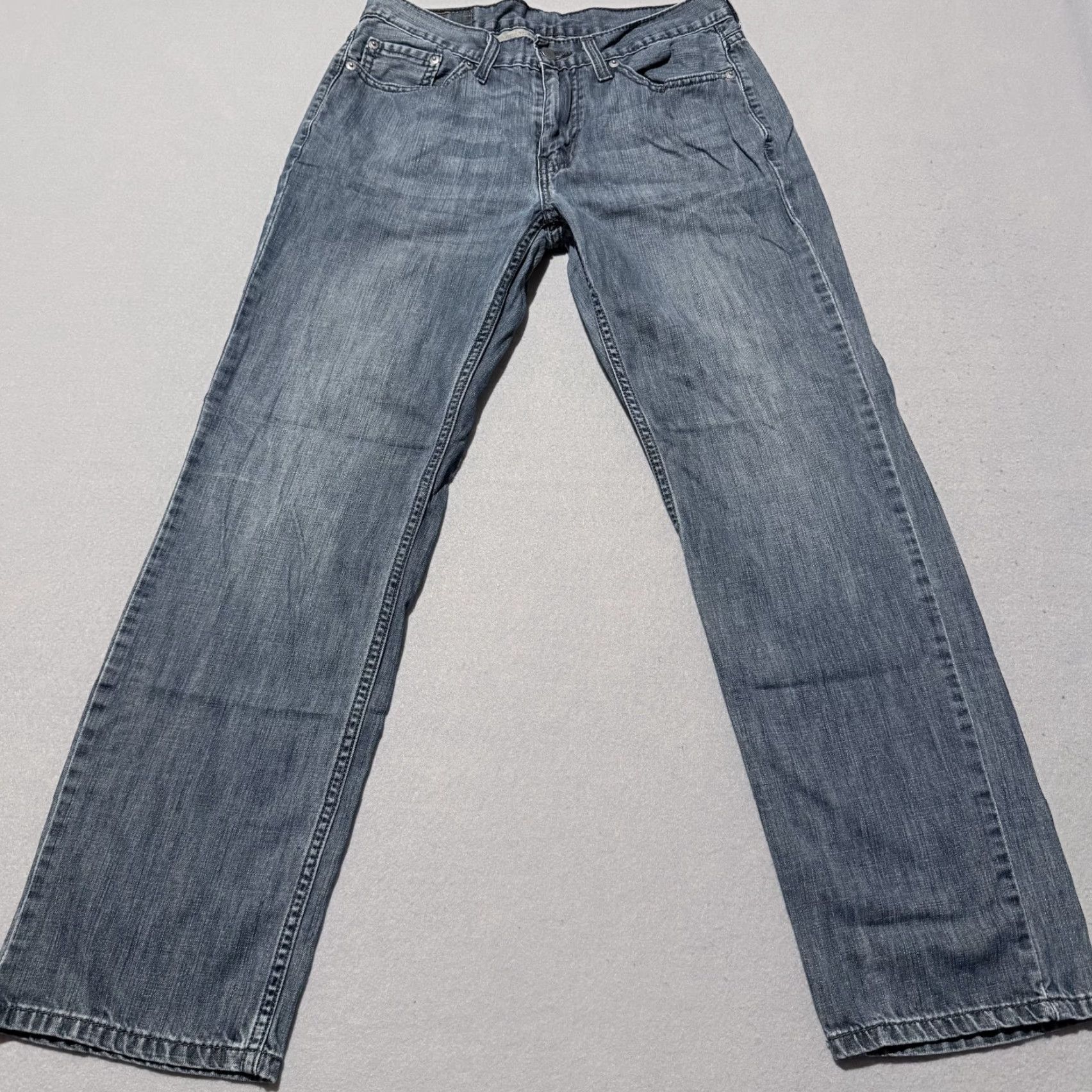 Levi's Levi's 514 Jeans Men Blue Denim Low Rise 30x30 Straight Pockets Vintage Logo 90s Size US 30 / EU 46 - 2 Thumbnail