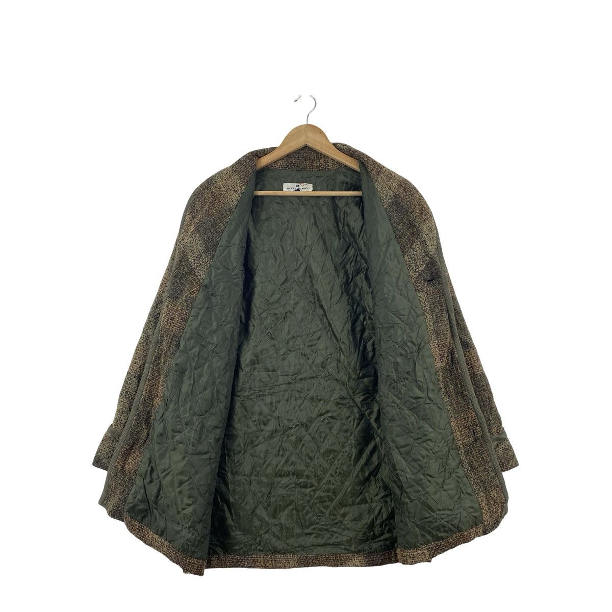Pierre Balmain Vintage PIERRE BALMAIN Paris Plaid Coat Jacket Shawl Collar Size L / US 10 / IT 46 - 7 Thumbnail