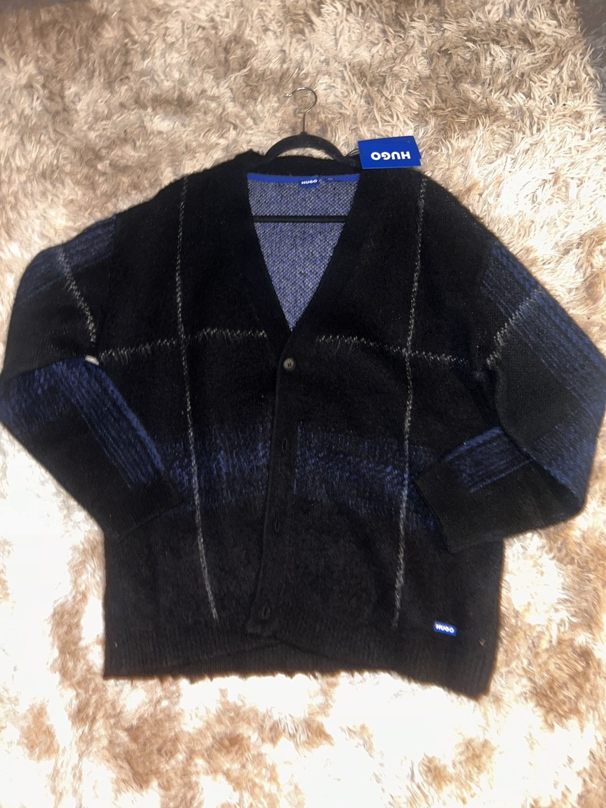 Hugo Boss Hugo Boss Blue Cardigan Size US L / EU 52-54 / 3 - 1 Thumbnail