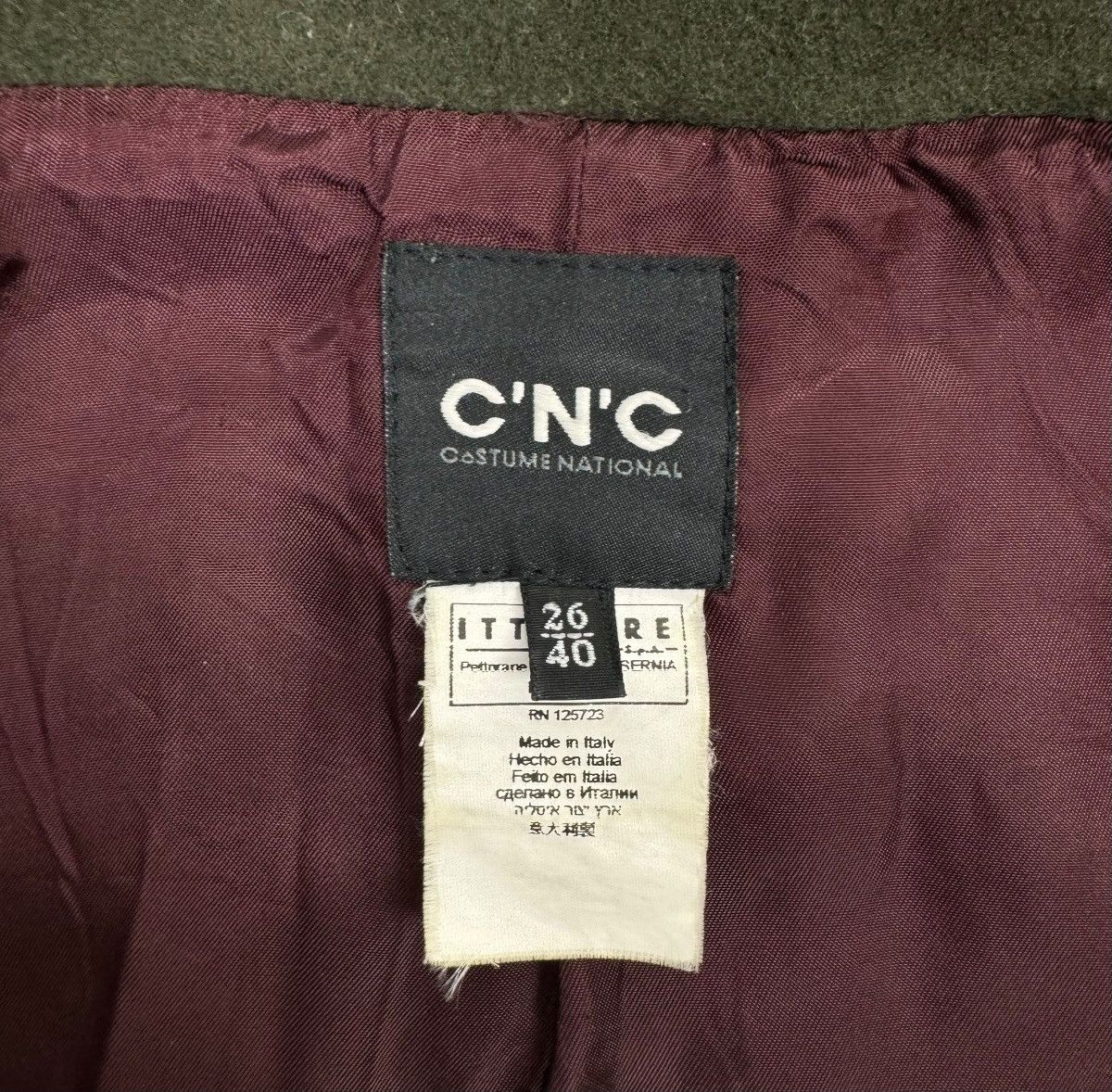 Costume National × Vintage CNC Costume National Wool-Cashmere Coat size 40 Size S / US 4 / IT 40 - 13 Thumbnail