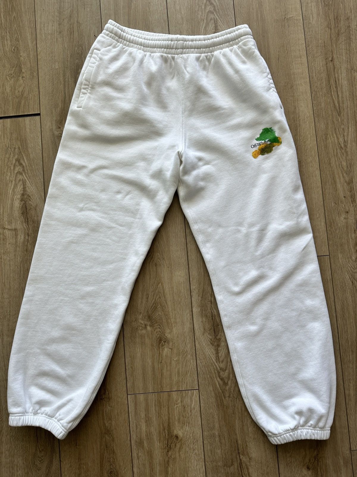 Image of Off White x Virgil Abloh Off-White Brush Arrow Sweatpants, Men's (Size 34)