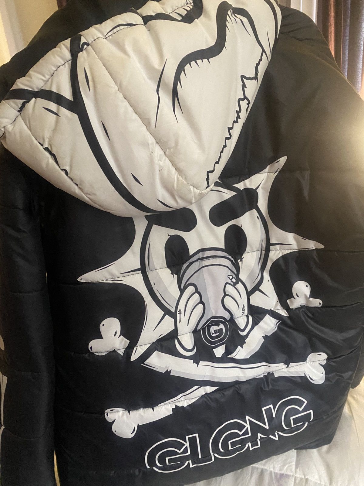 Glo Gang Black Skeleton Glo Gang Puffer Coat Size US M / EU 48-50 / 2 - 4 Thumbnail