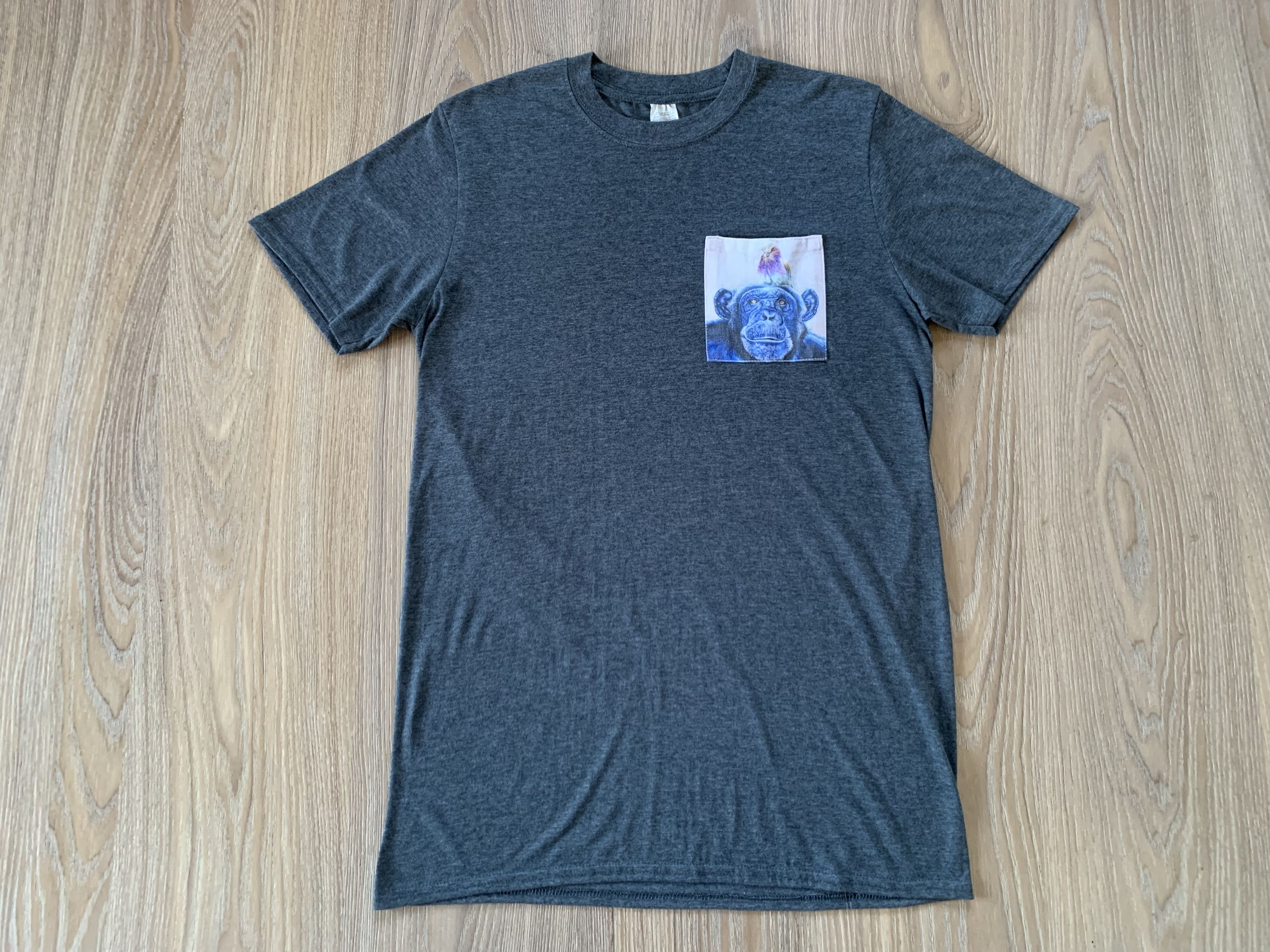 Gildan Gildan Pocket Printed Monkey T Shirt Size US M / EU 48-50 / 2 - 2 Thumbnail