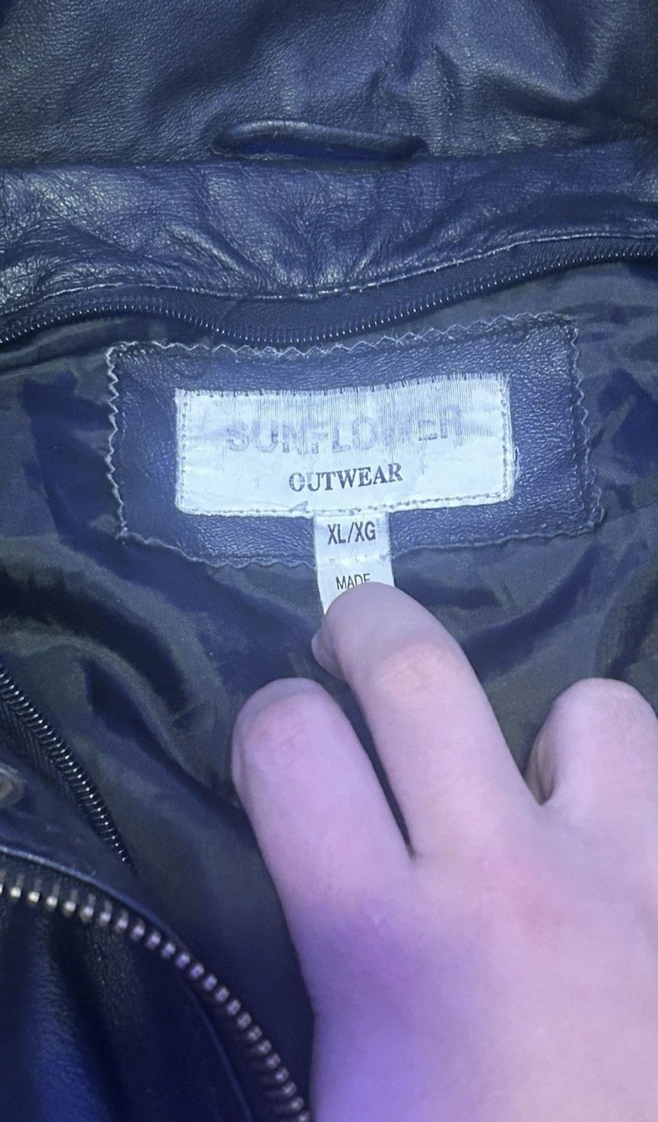 Sunflower Sunflower Black Leather Coat W/ Detachable Fur-Lined Hood Size US XXL / EU 58 / 5 - 3 Thumbnail