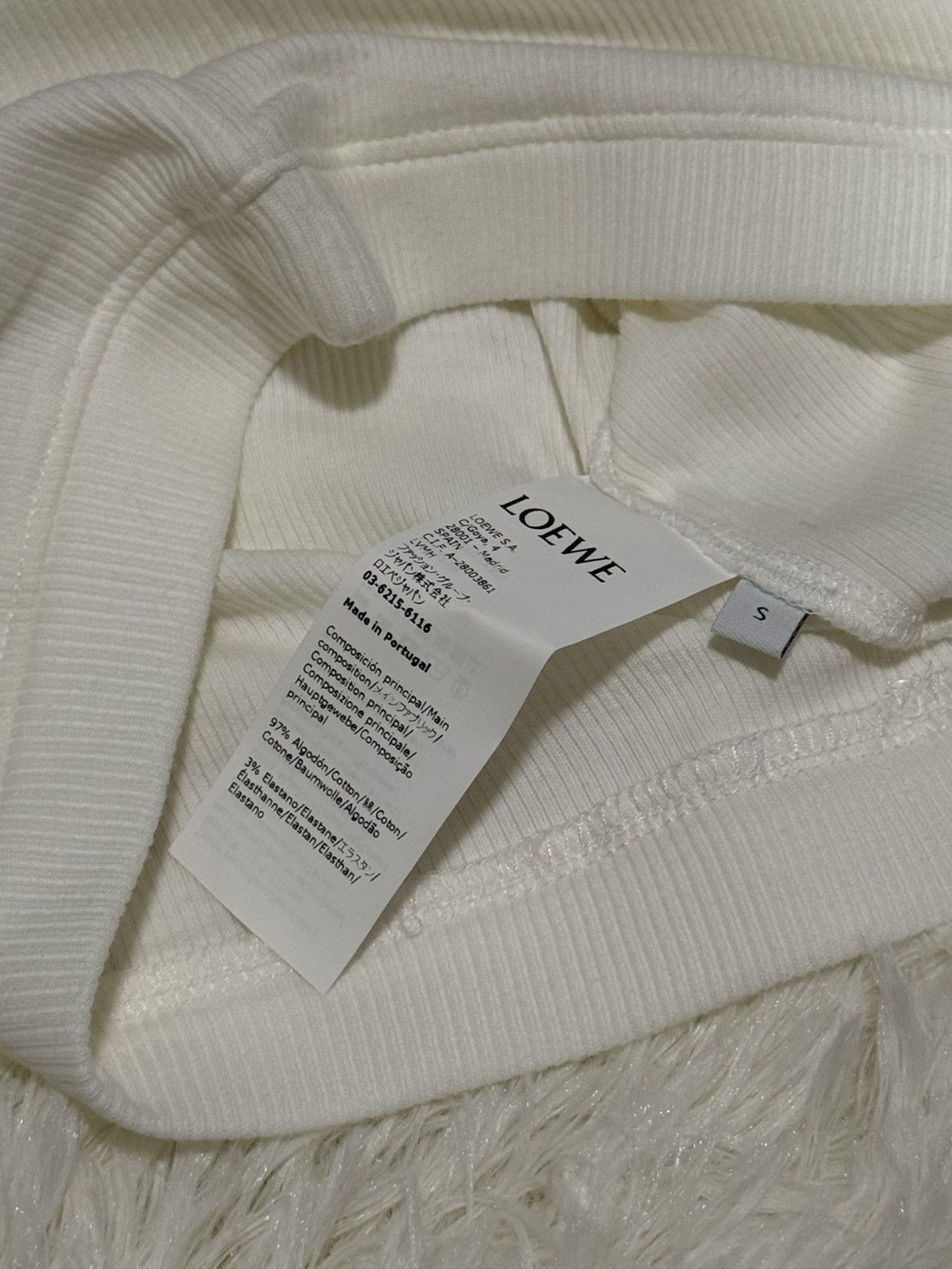 Loewe Loewe white crop top Size S / US 4 / IT 40 - 4 Thumbnail