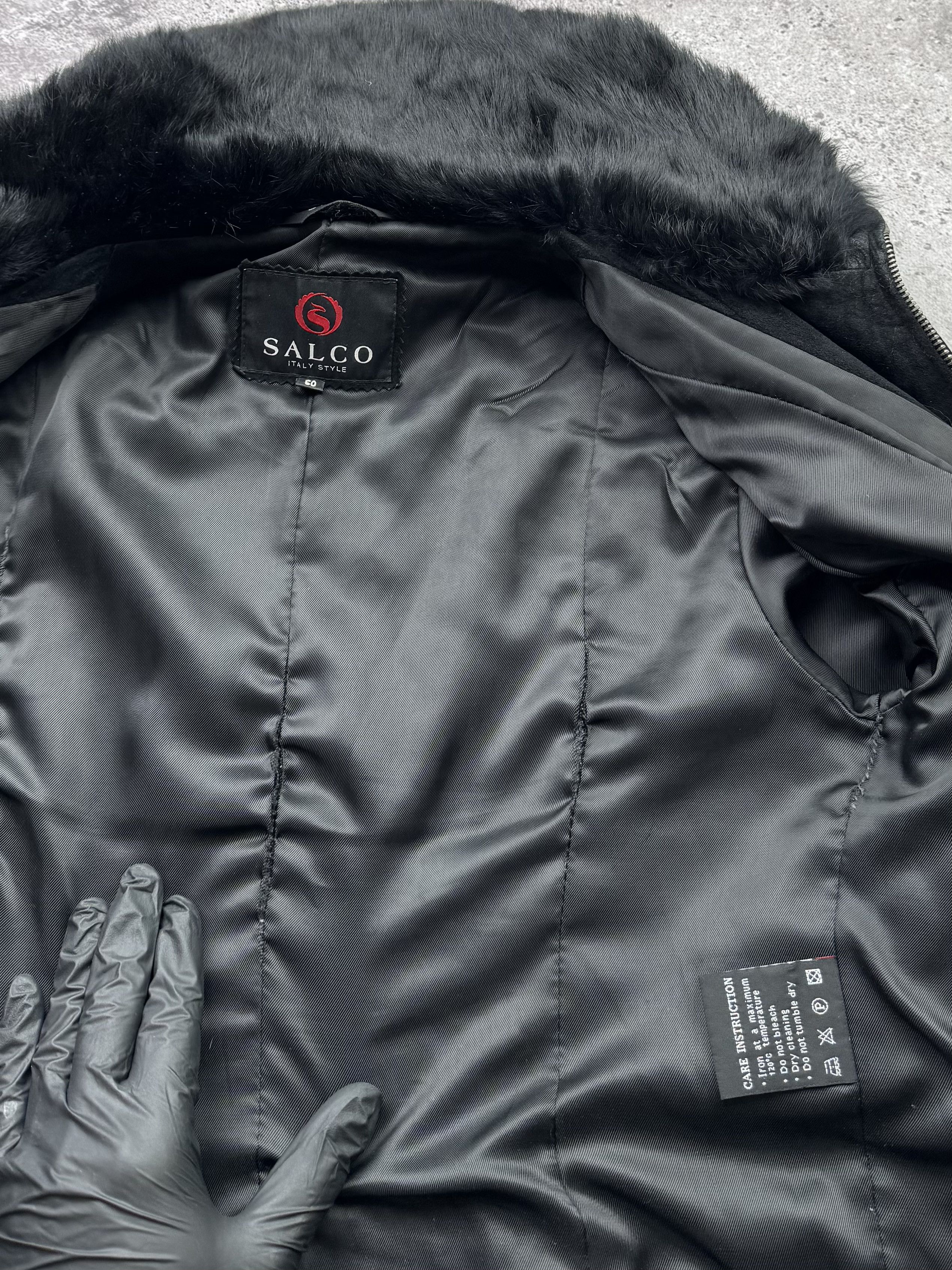 Japanese Brand Vintage Real Fur/Suede Cropped Jacket C418(V233) Size S / US 4 / IT 40 - 10 Thumbnail