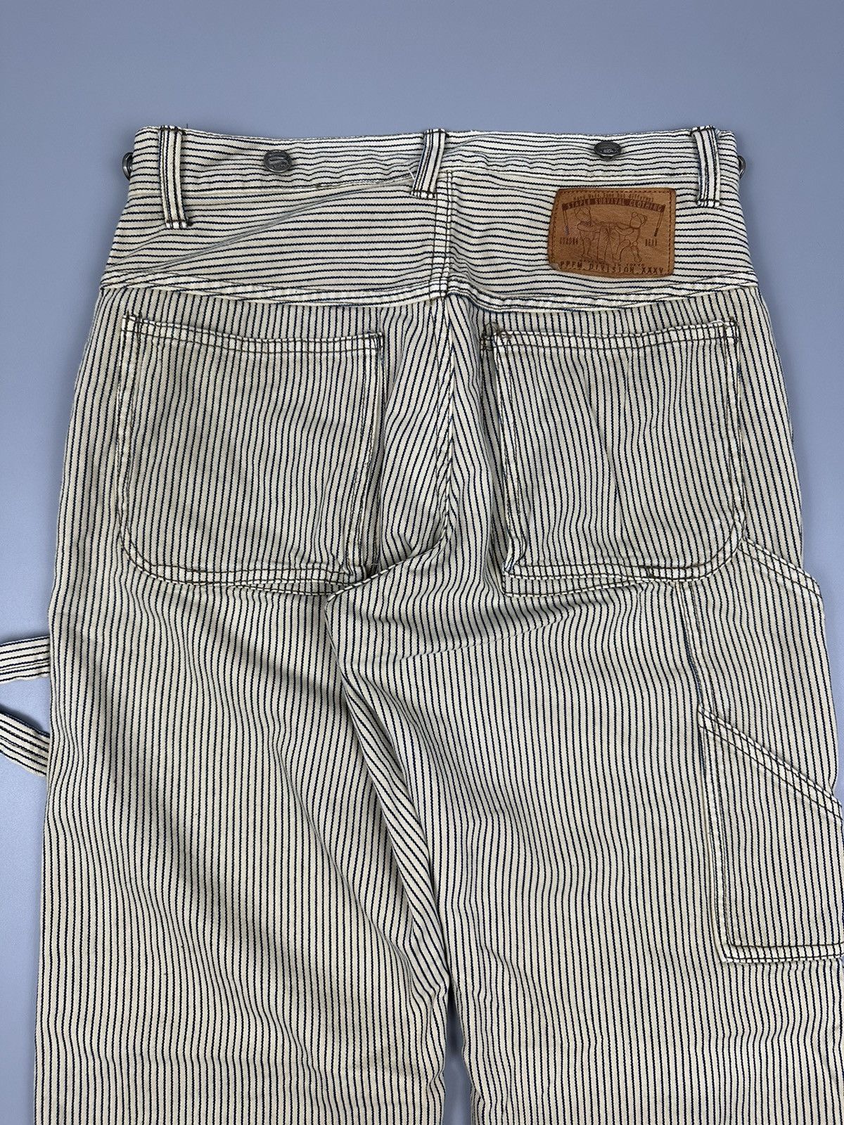 Japanese Brand × PPFM Vintage PPFM 21 March ‘63 Carpenter Stripes Denim Size US 30 / EU 46 - 6 Thumbnail