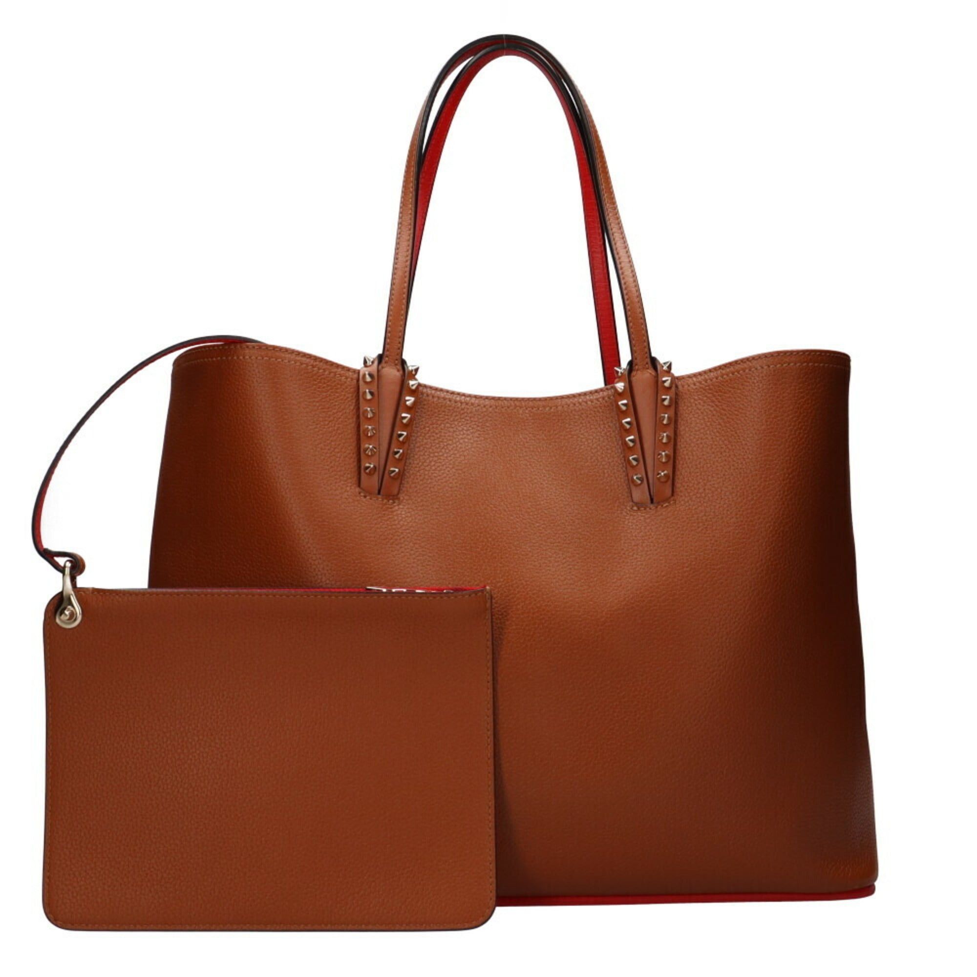image of Vintage Christian Louboutin Kabata Shoulder Bag Calf Cannelle Ladies in Black, Women's