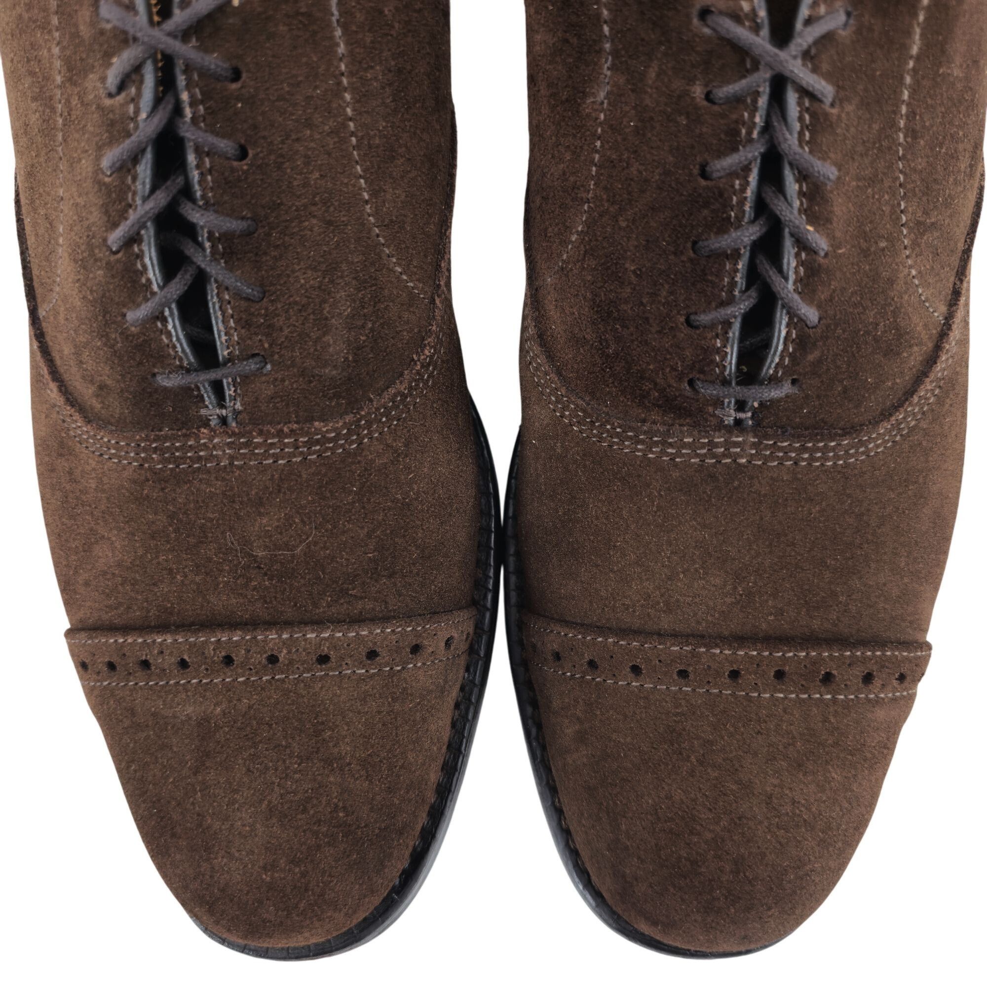 Allen Edmonds Vintage Allen Edmonds Mens 8A Brown Suede Leather Dress Shoe Size US 8 / EU 41 - 7 Thumbnail