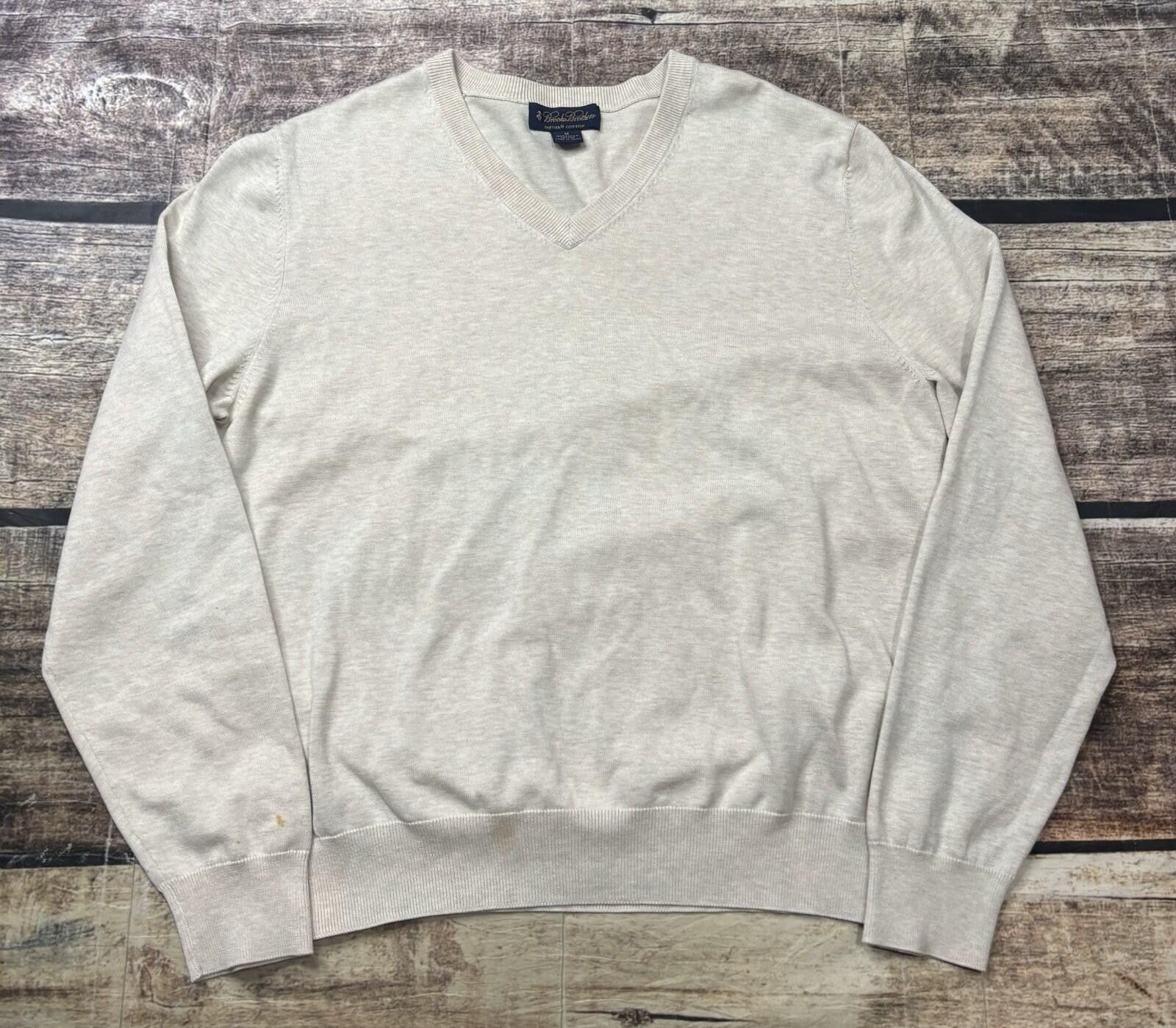 Brooks Brothers Brooks Brothers Sweater Mens Medium Supima Cotton V-Neck Size US M / EU 48-50 / 2 - 1 Thumbnail