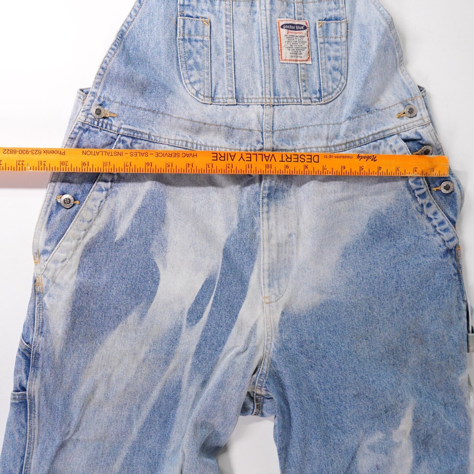 Anchor Blue Anchor Blue Vintage Overalls Cotton Denim Jeans Pants Slacks Size 36" / US 14 / IT 50 - 3 Thumbnail